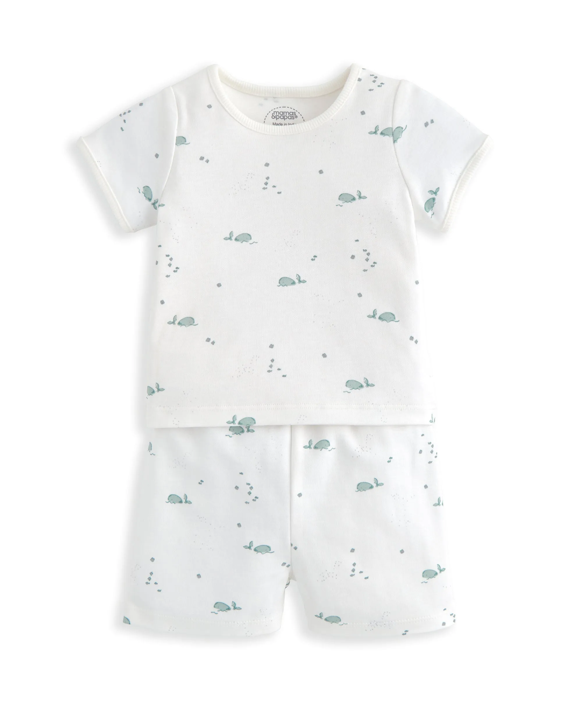 T-Shirt & Shorts Set (2-teilig) - Wal-Motiv
