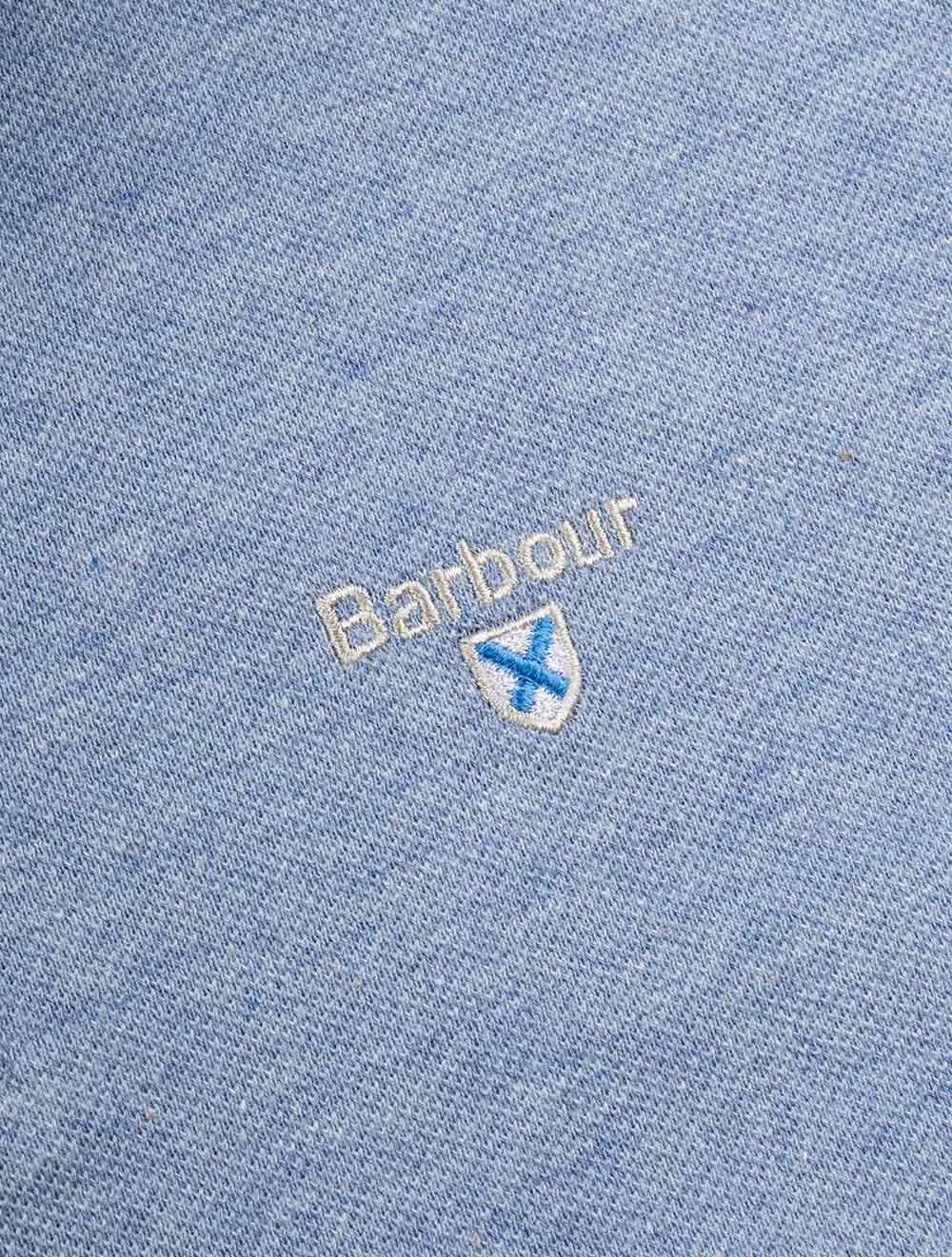 Tartan Pique Polohemd Blau