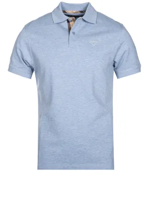 Tartan Pique Polo Shirt Blue