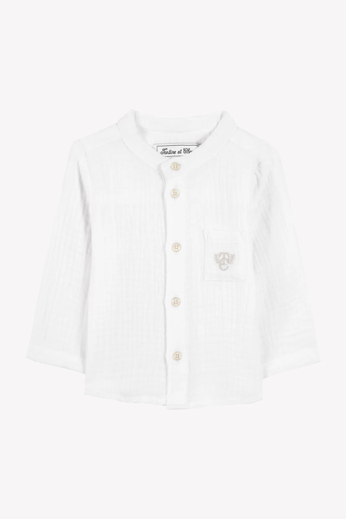 Tartine Et Chocolat Jungen Mädchen BABY EXPLORATEUR EN HERBE Hemd5 - Weiß