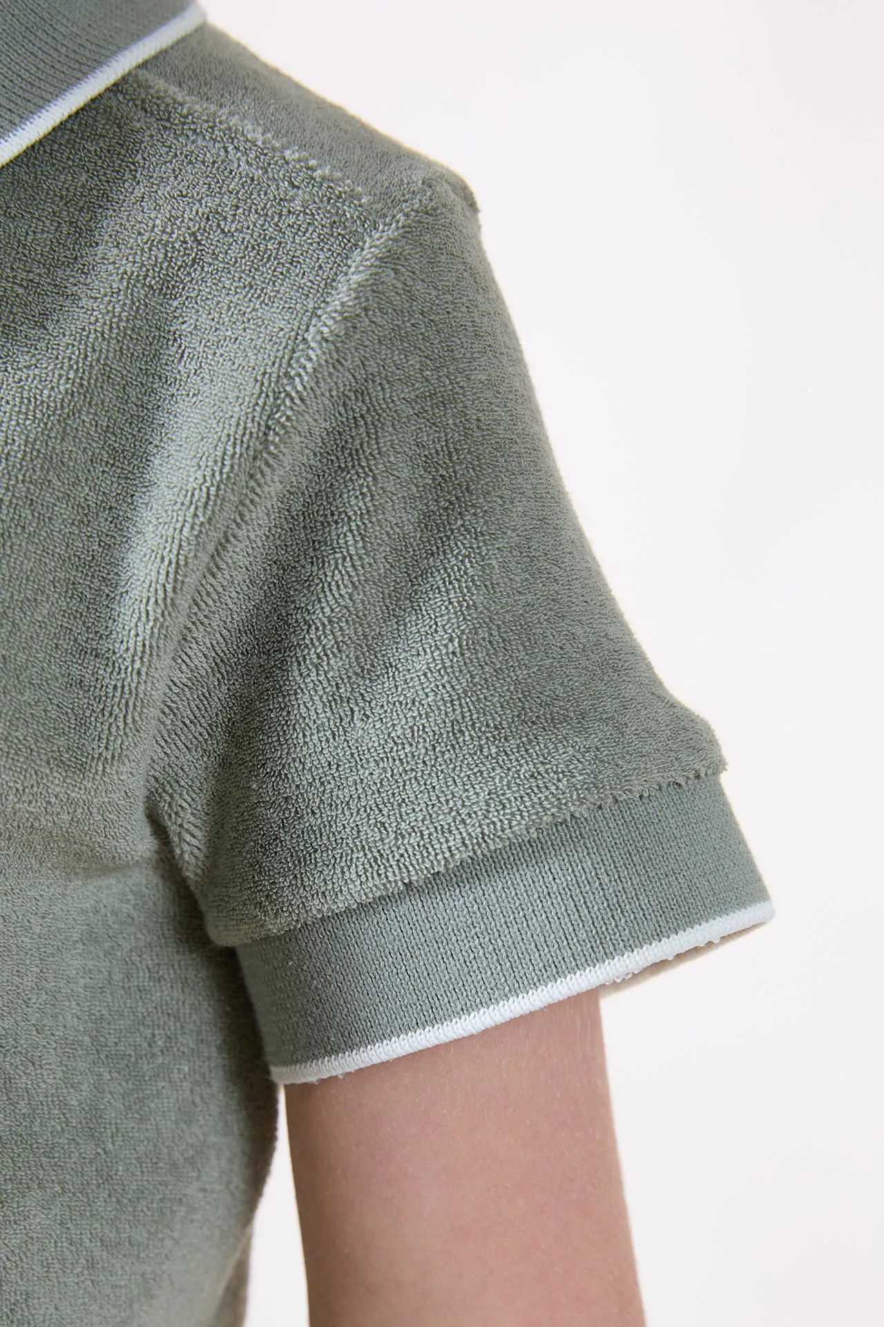 Tartine Et Chocolat Jungen Mädchen BABY EXPLORATEUR EN HERBE POLO1 - Farn