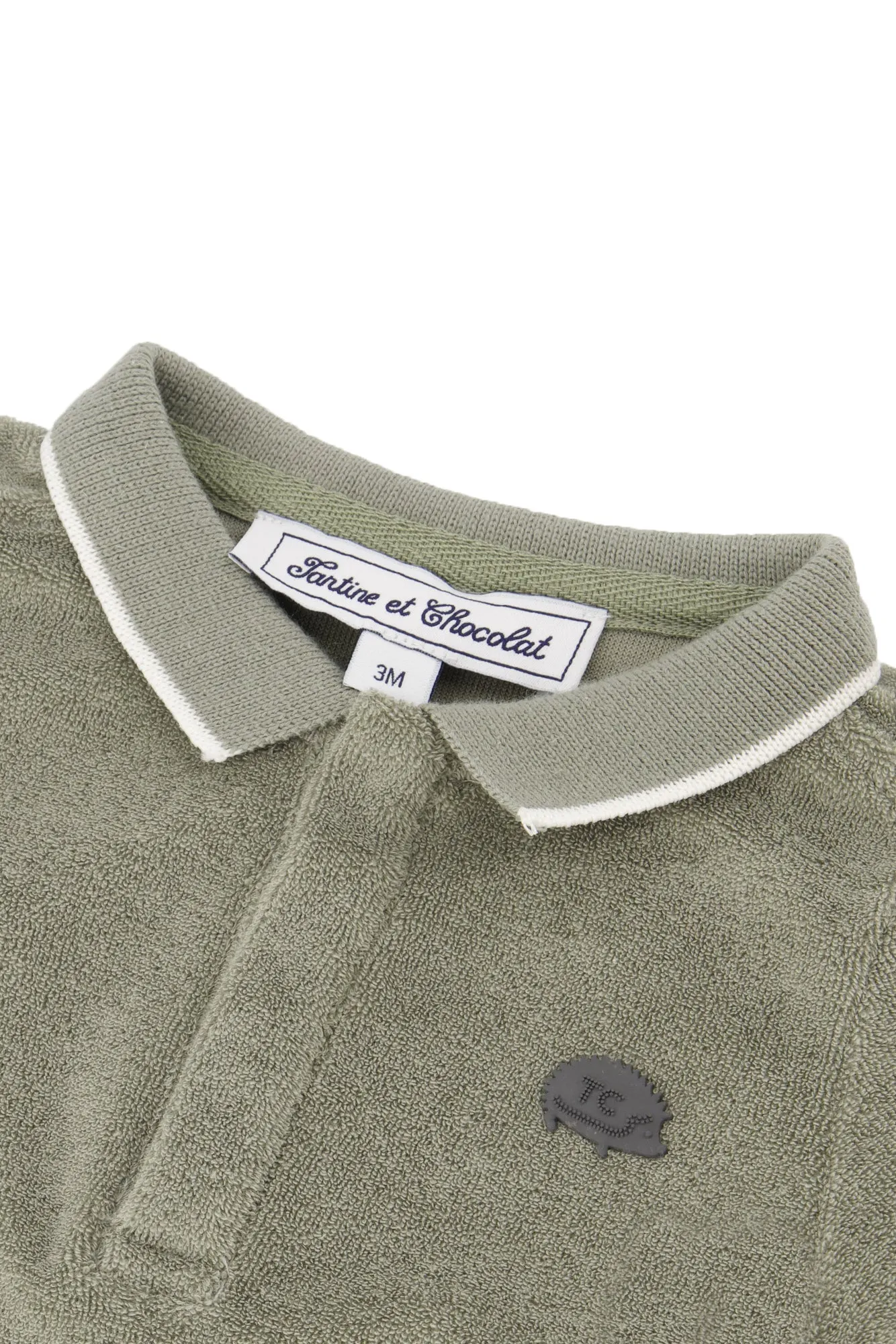 Tartine Et Chocolat Jungen Mädchen BABY EXPLORATEUR EN HERBE POLO1 - Farn