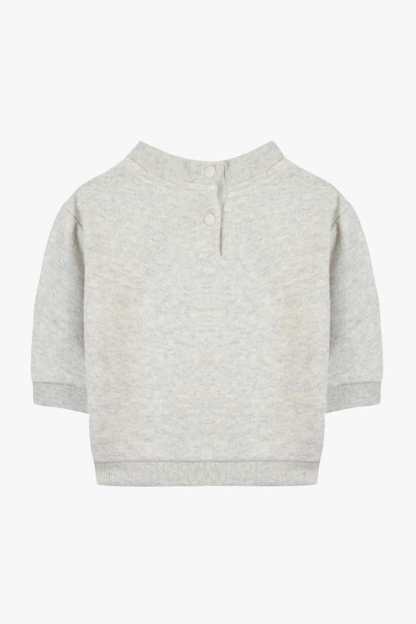 Tartine Et Chocolat Jungen Mädchen BABY EXPLORATEUR EN HERBE SWEAT 1 - Meliertes Grau