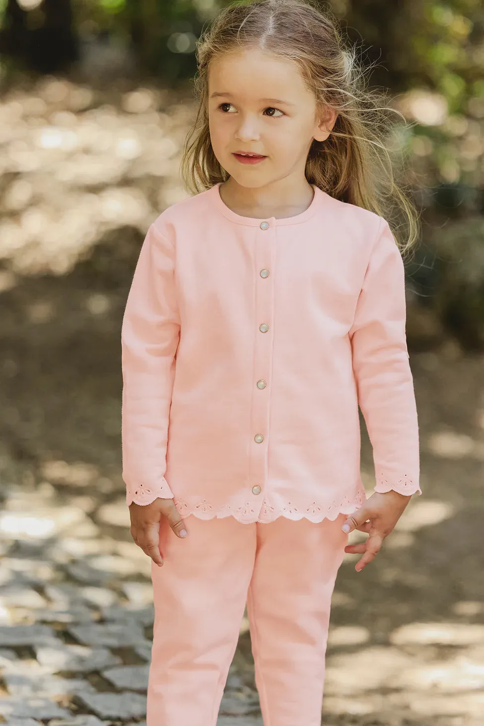 Tartine Et Chocolat Jungen Mädchen BABY JARDIN D'ETE JOGGING 1 - Blassrosa