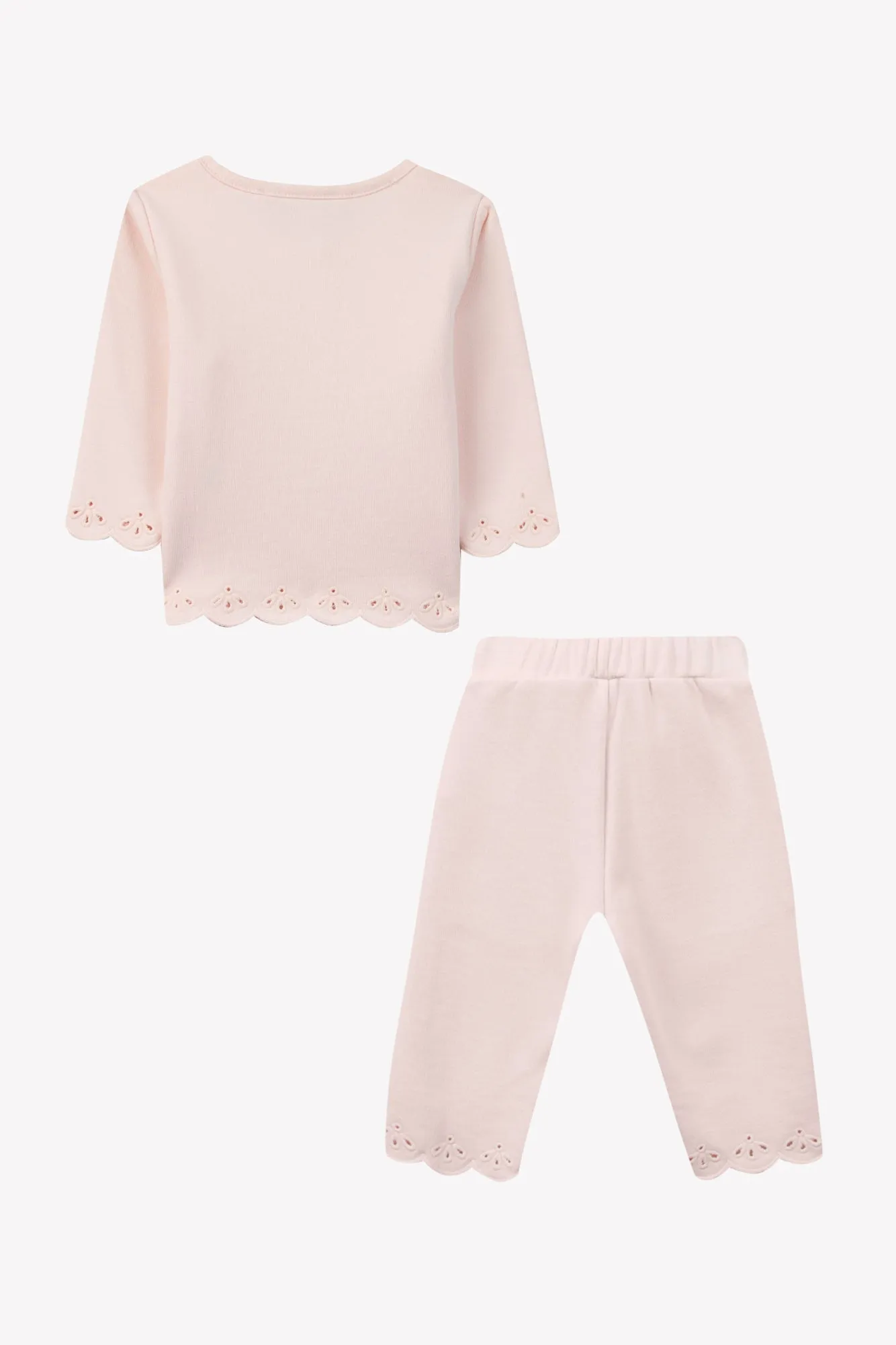 Tartine Et Chocolat Jungen Mädchen BABY JARDIN D'ETE JOGGING 1 - Blassrosa