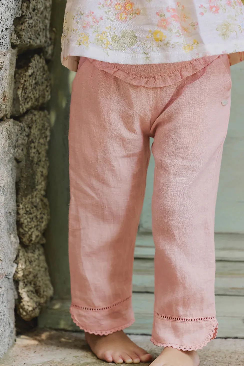 Tartine Et Chocolat Jungen Mädchen BABY JARDIN D'ETE HOSE 4 - Pfingstrose