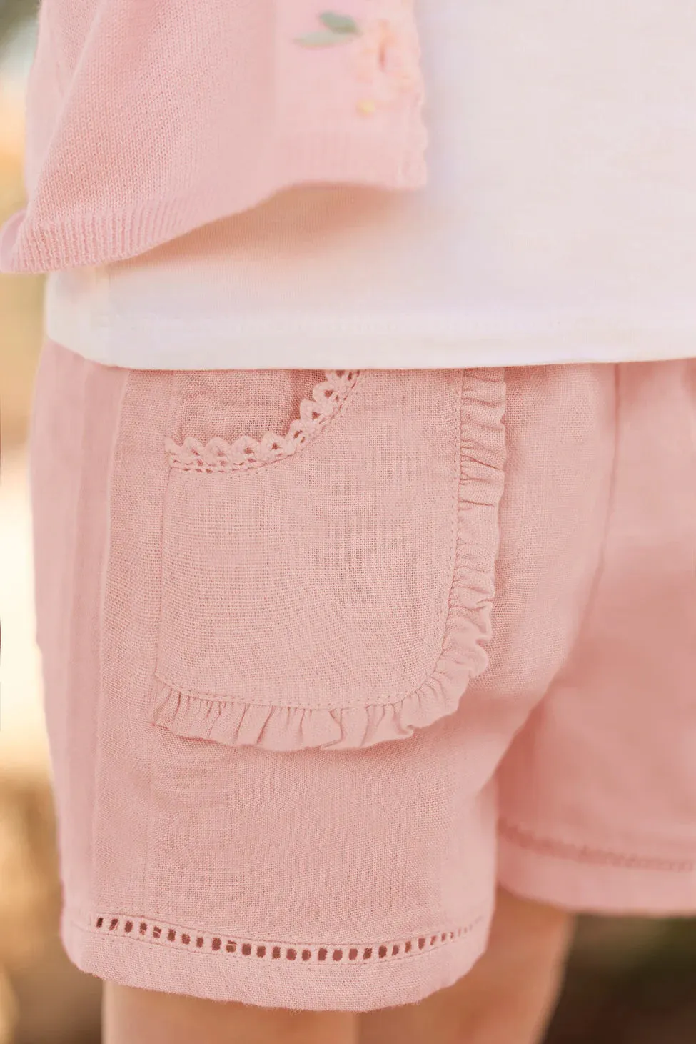 Tartine Et Chocolat Jungen Mädchen BABY JARDIN D'ÉTÉ KURZE HOSE 2 - Pfingstrose