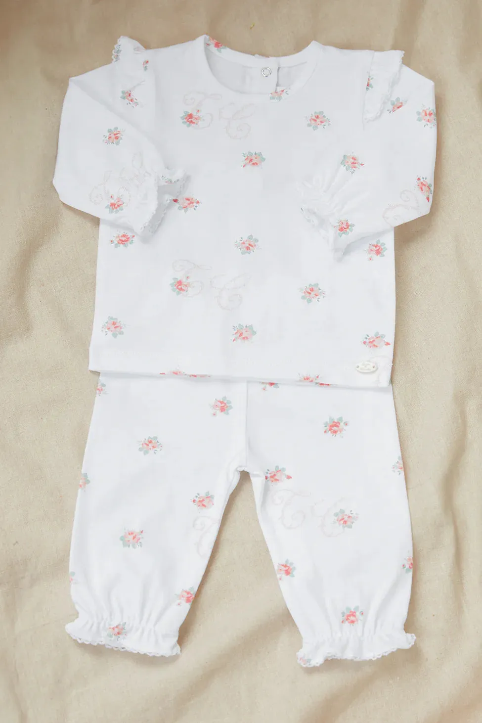 Tartine Et Chocolat Jungen Mädchen BABY NUIT PYJAMA19 - WEIß