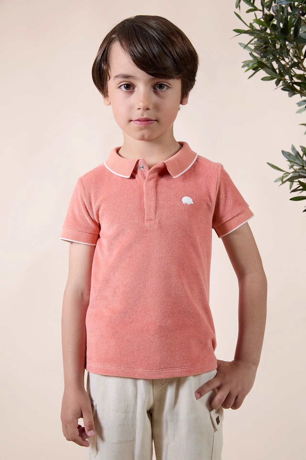 Tartine Et Chocolat Jungen Mädchen BABY PETIT COWBOY POLO1 - Orange