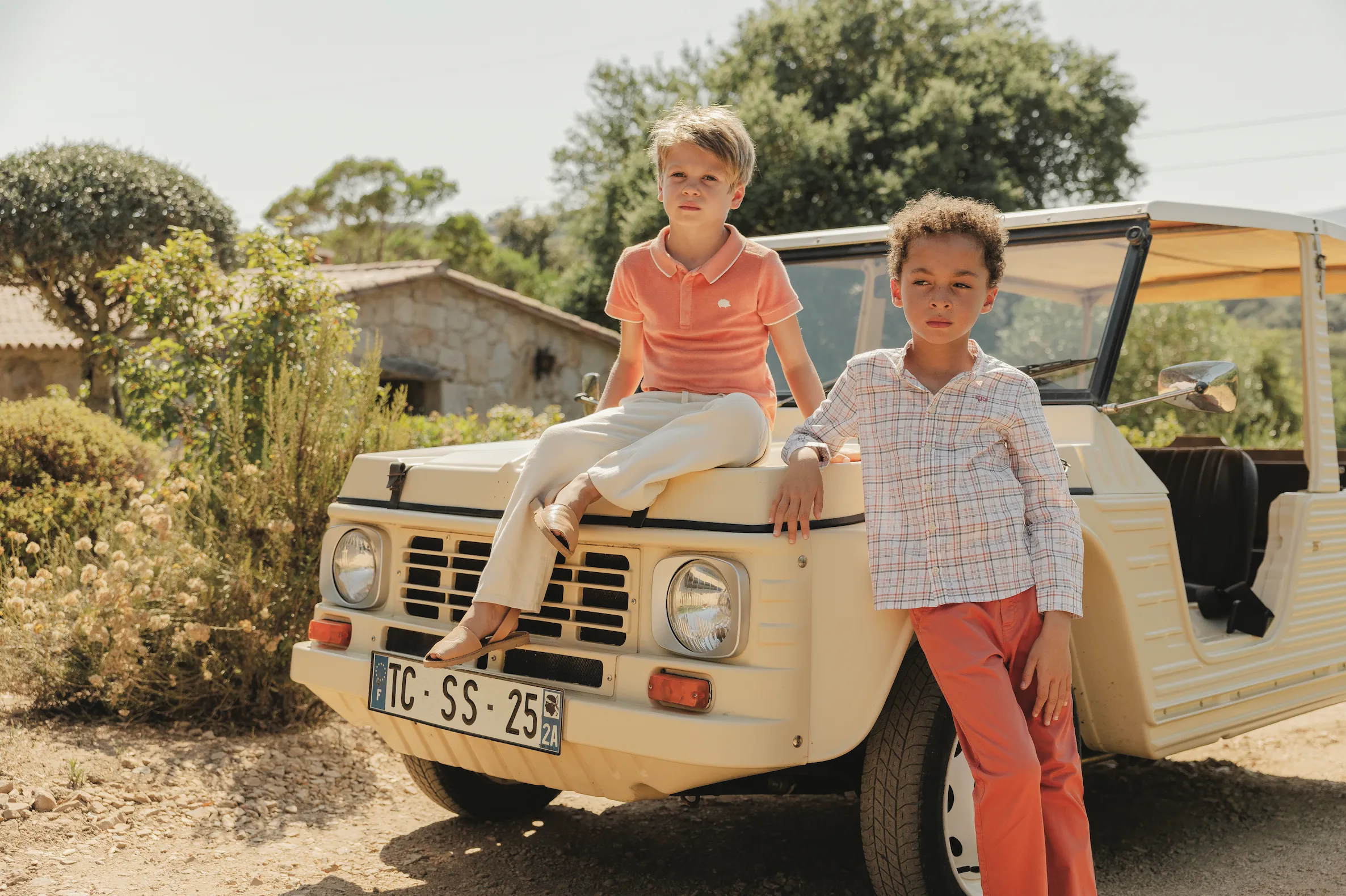 Tartine Et Chocolat Jungen Mädchen BABY PETIT COWBOY POLO1 - Orange