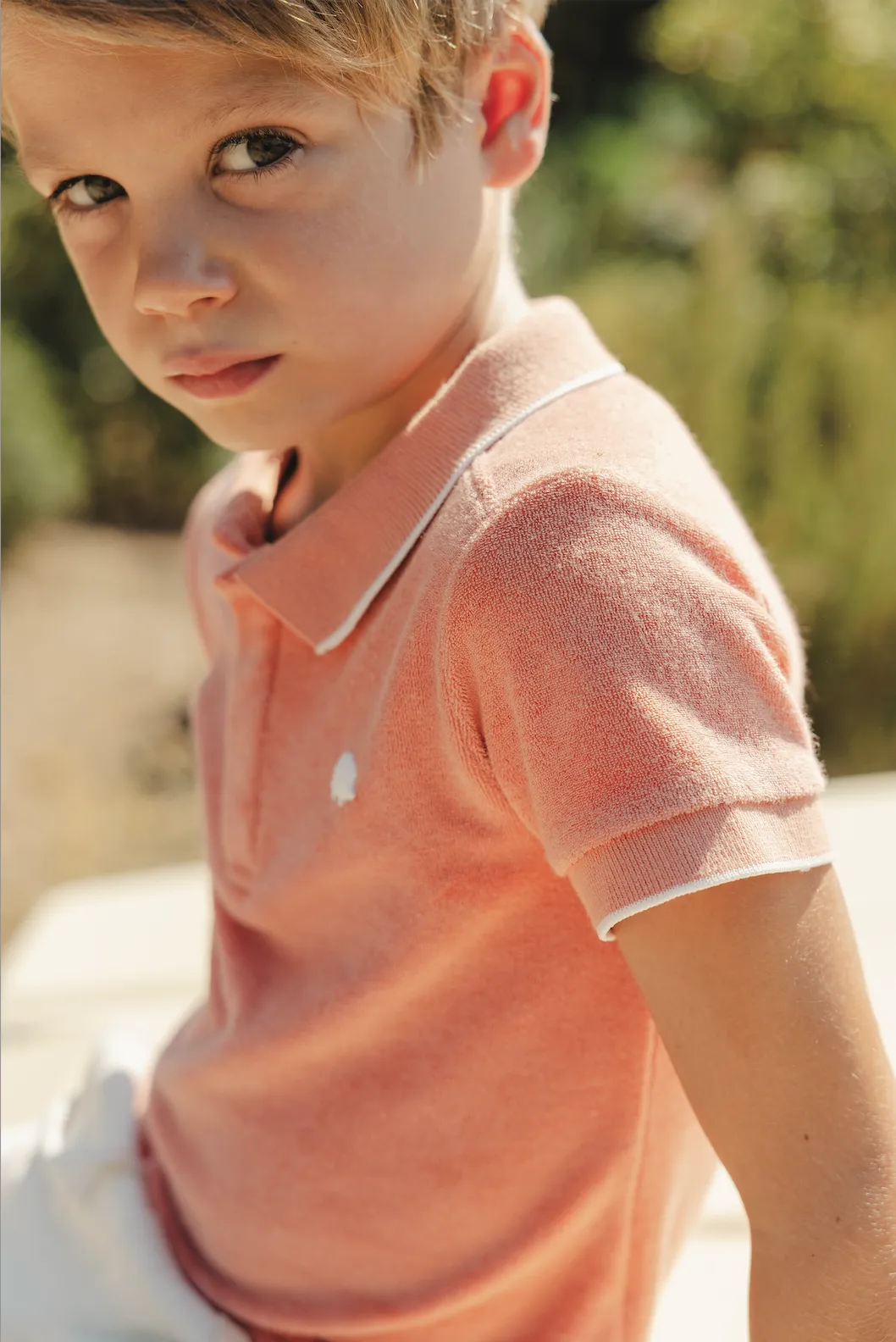 Tartine Et Chocolat Jungen Mädchen BABY PETIT COWBOY POLO1 - Orange