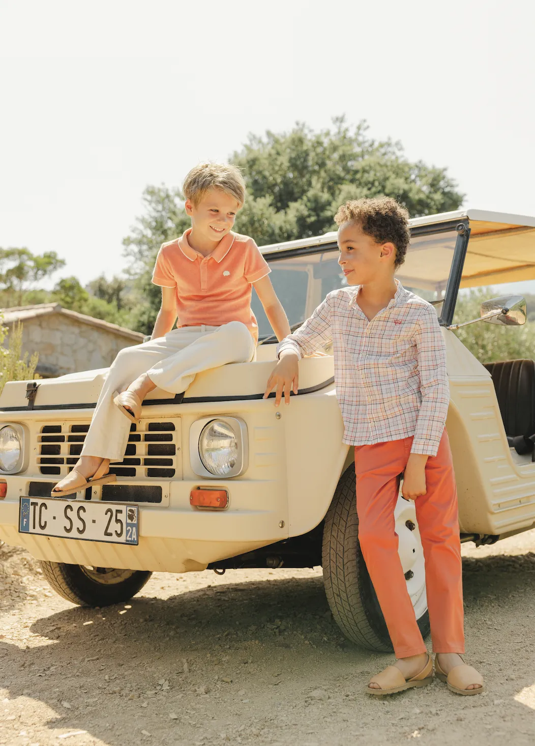 Tartine Et Chocolat Jungen Mädchen BABY PETIT COWBOY POLO1 - Orange