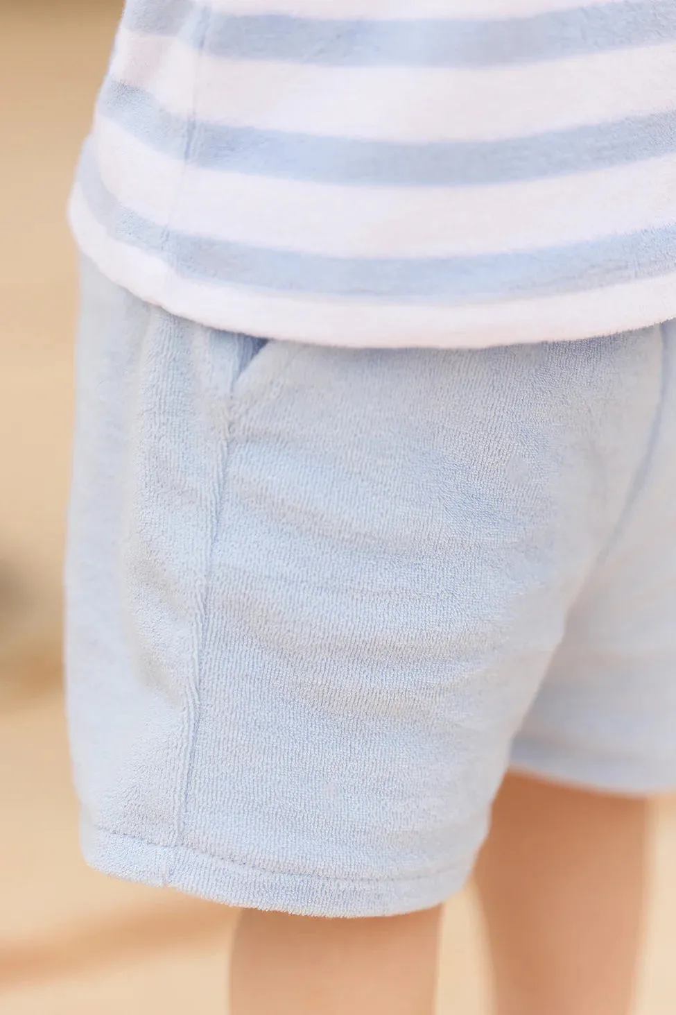 Tartine Et Chocolat Jungen Mädchen BABY UNTER DEM MEER KURZE 9 - Gewaschener Blauton