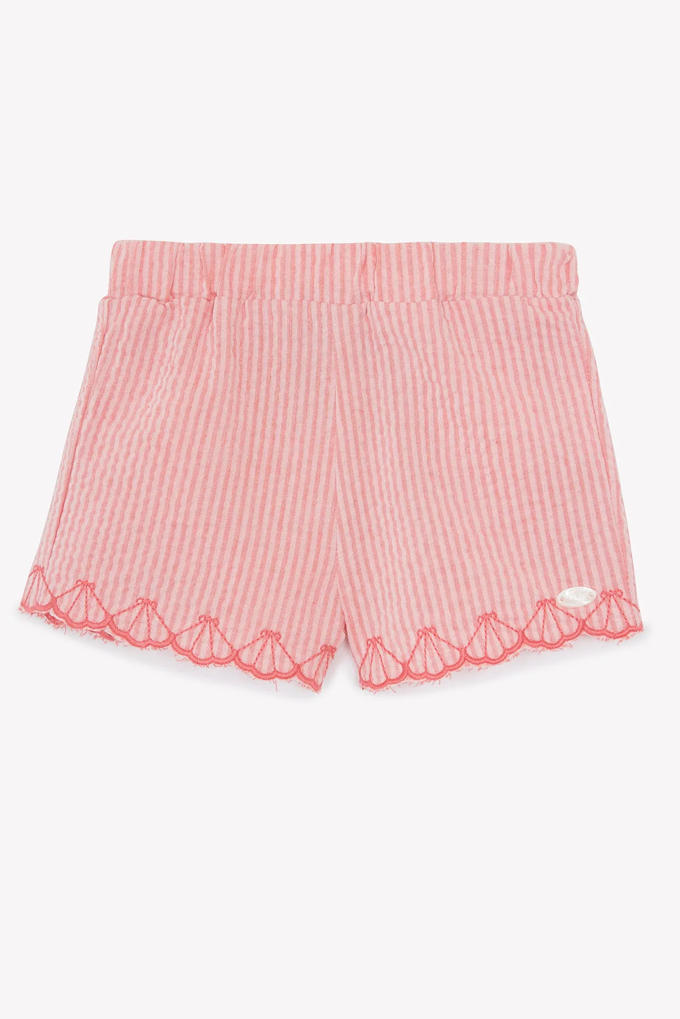 Tartine Et Chocolat Jungen Mädchen BABY TRESOR D'ETE SHORT 14 - Koralle
