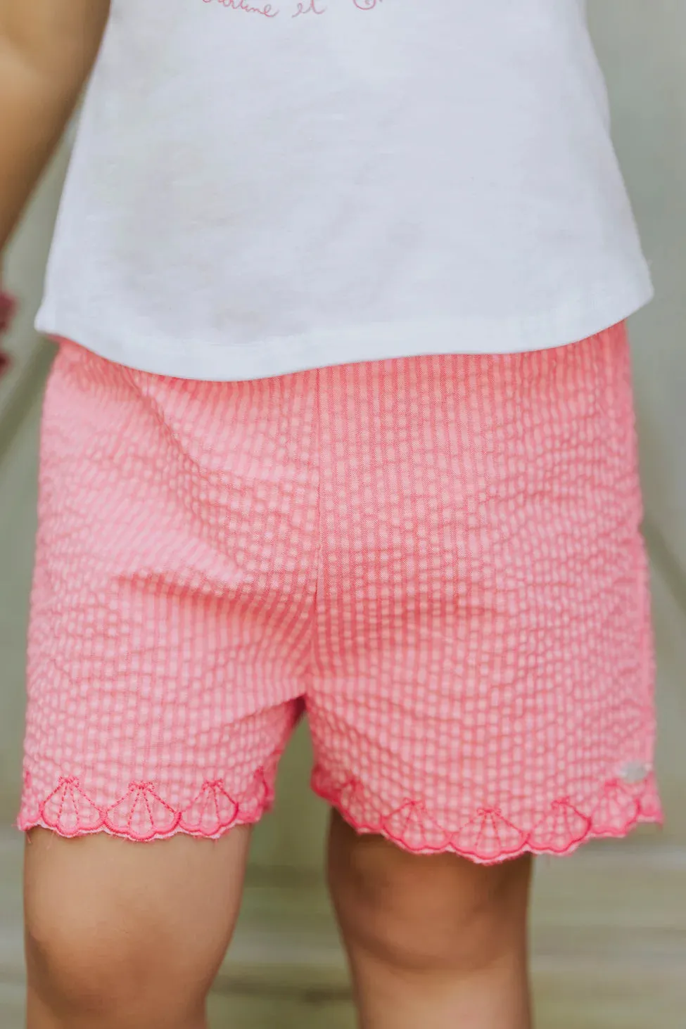 Tartine Et Chocolat Jungen Mädchen BABY TRESOR D'ETE SHORT 14 - Koralle