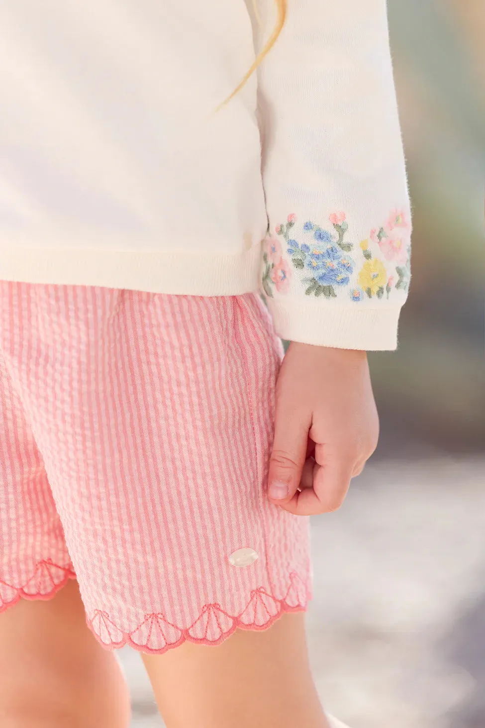 Tartine Et Chocolat Jungen Mädchen BABY TRESOR D'ETE SHORT 14 - Koralle