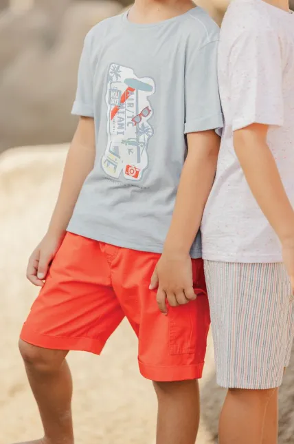 Tartine Et Chocolat Jungen Mädchen CITY AVENTURE SHORT7BIS - Würziges Orange