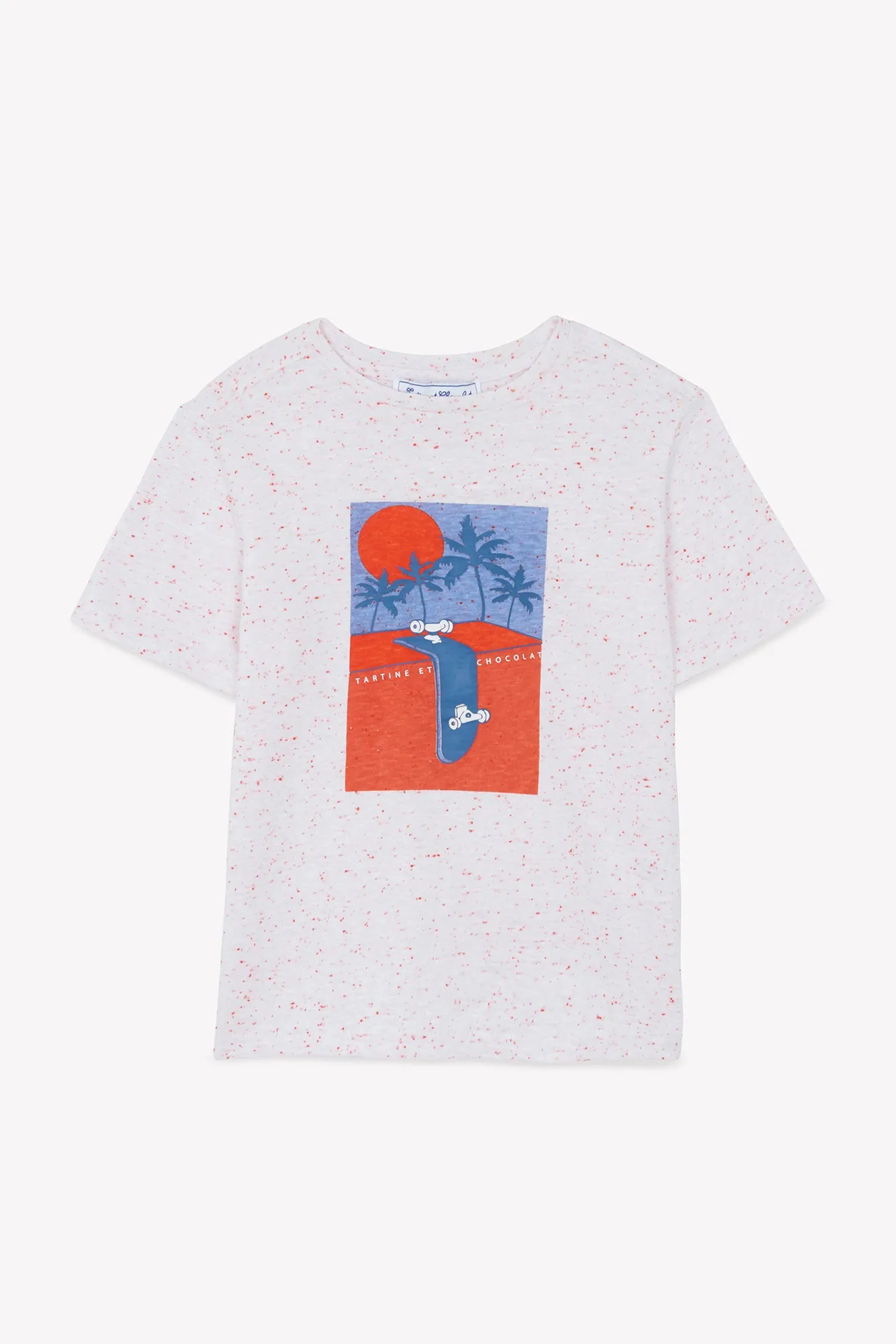 Tartine Et Chocolat Jungen Mädchen CITY AVENTURE T-SHIRT 1BIS - Würziges Orange
