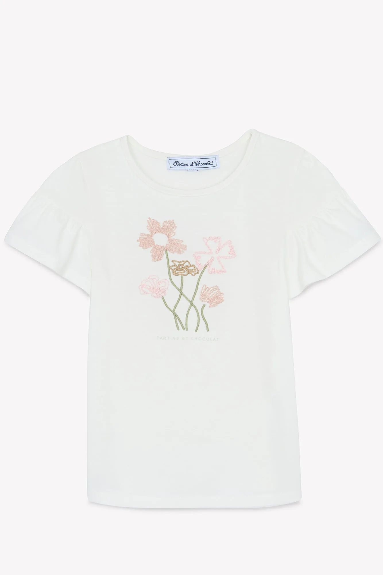 Tartine Et Chocolat Jungen Mädchen ROMANTISCHE AUSZEIT T-SHIRT - Perlmut
