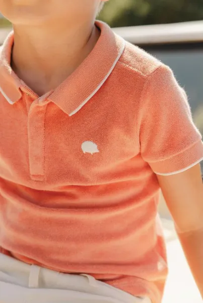 Tartine Et Chocolat Jungen Mädchen PETIT COWBOY POLO1BIS - Orange