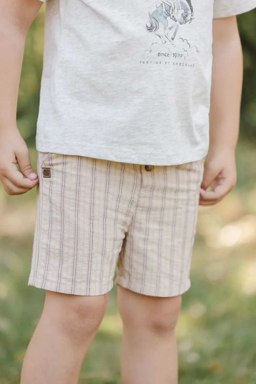 Tartine Et Chocolat Jungen Mädchen PETIT COWBOY SHORT16BIS - Ocker