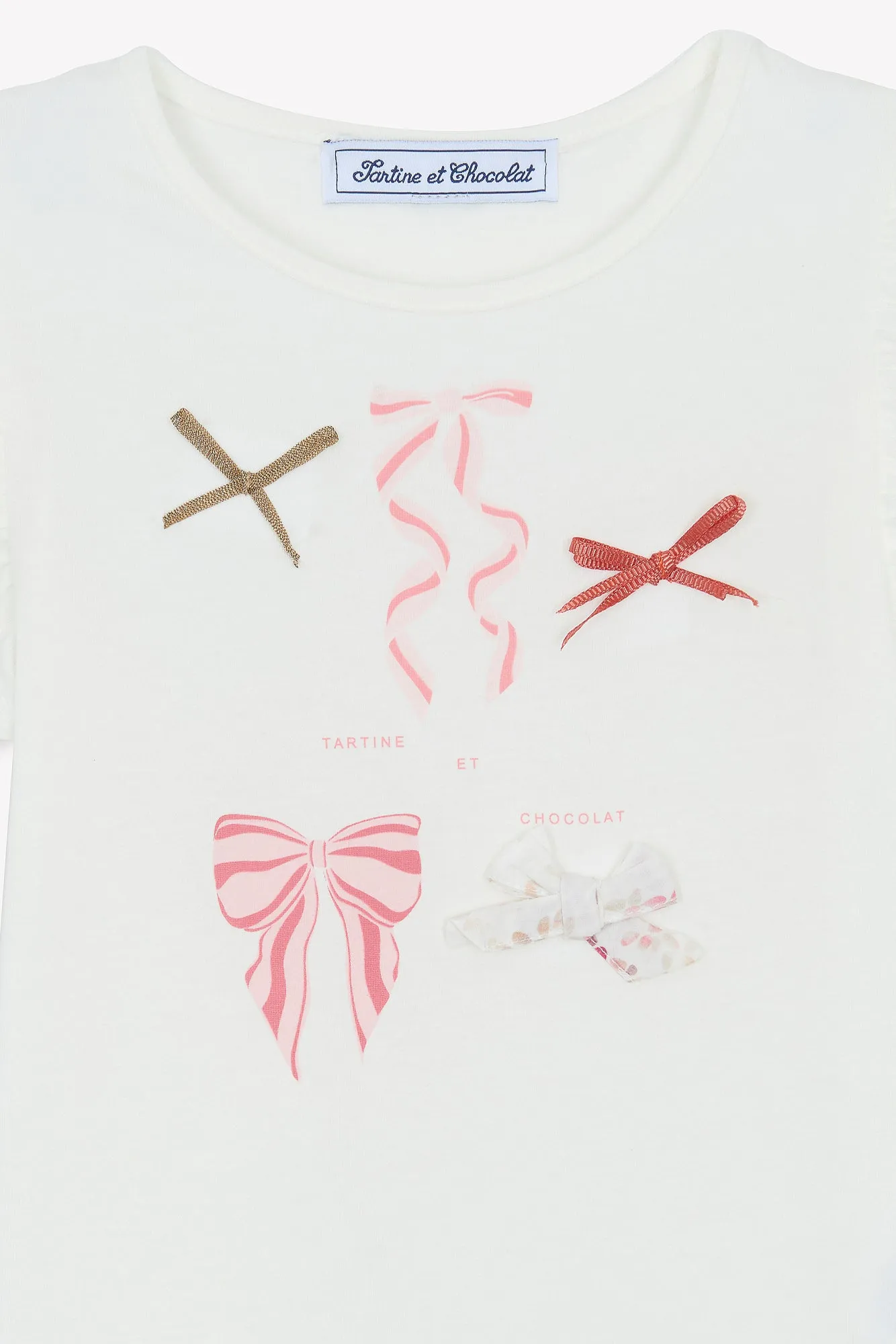 Tartine Et Chocolat Jungen Mädchen SOMMERSCHATZ T-SHIRT - Perlmut