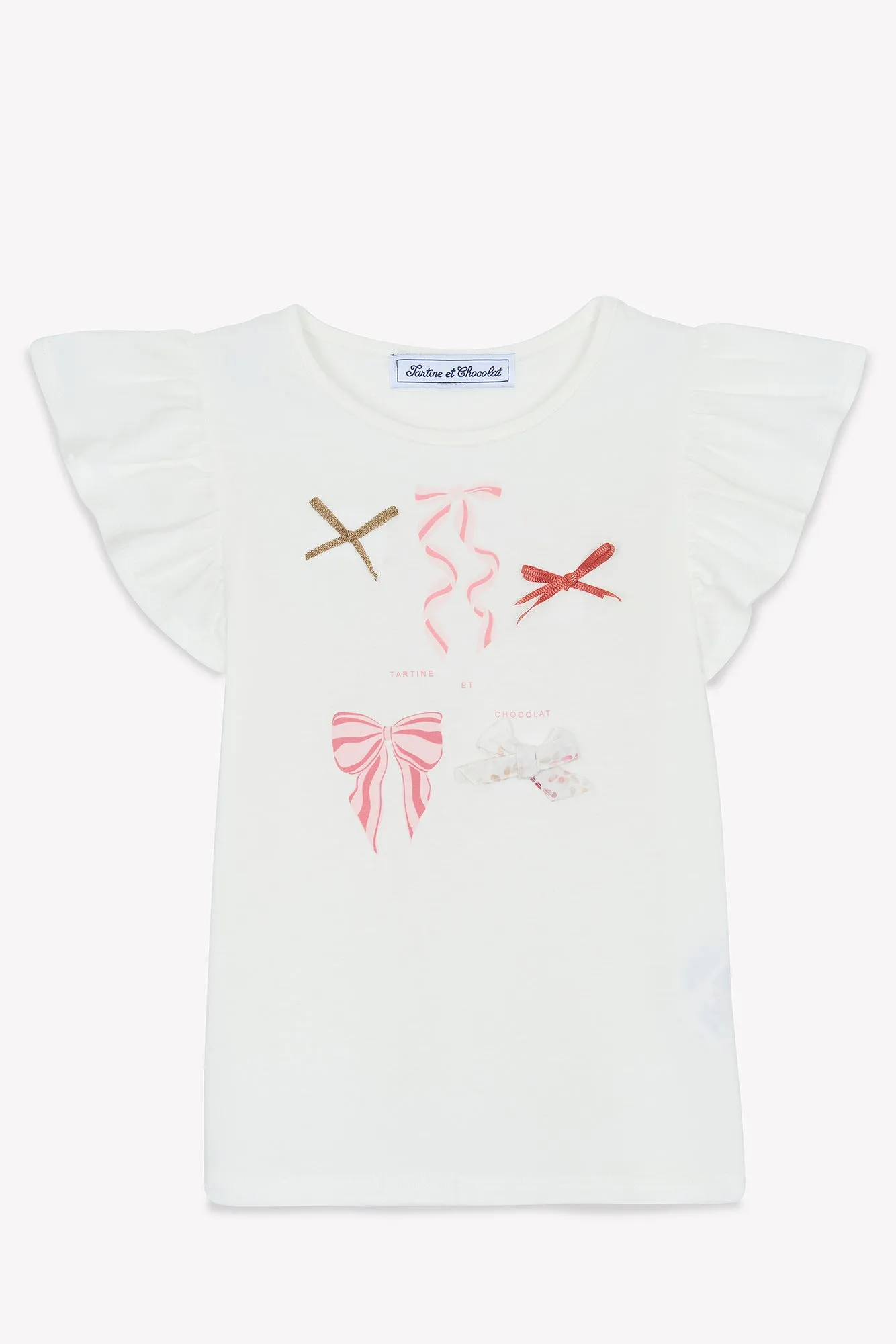 Tartine Et Chocolat Jungen Mädchen SOMMERSCHATZ T-SHIRT - Perlmut