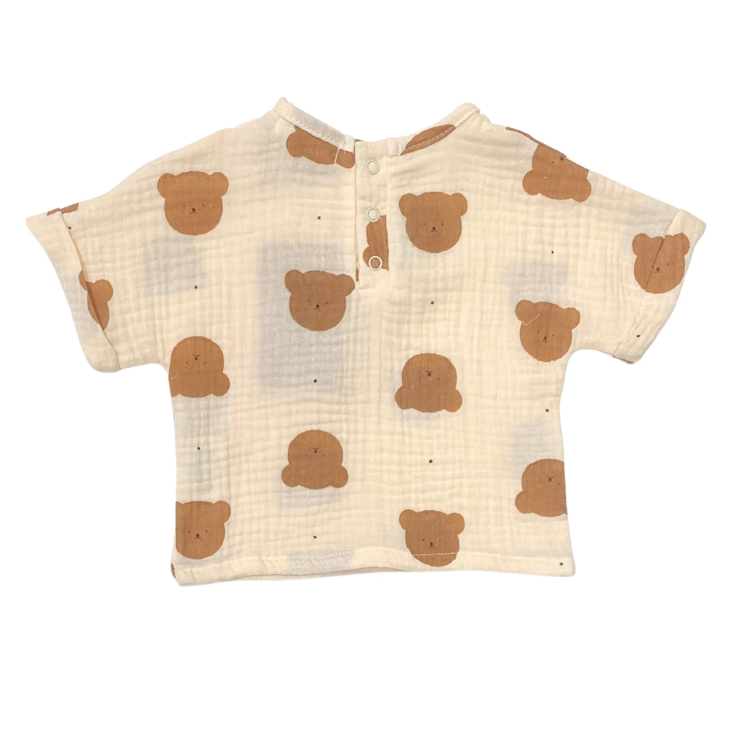 Teddy Bio-Baumwolle Muslin Kurzarmbody & T-Shirt Set