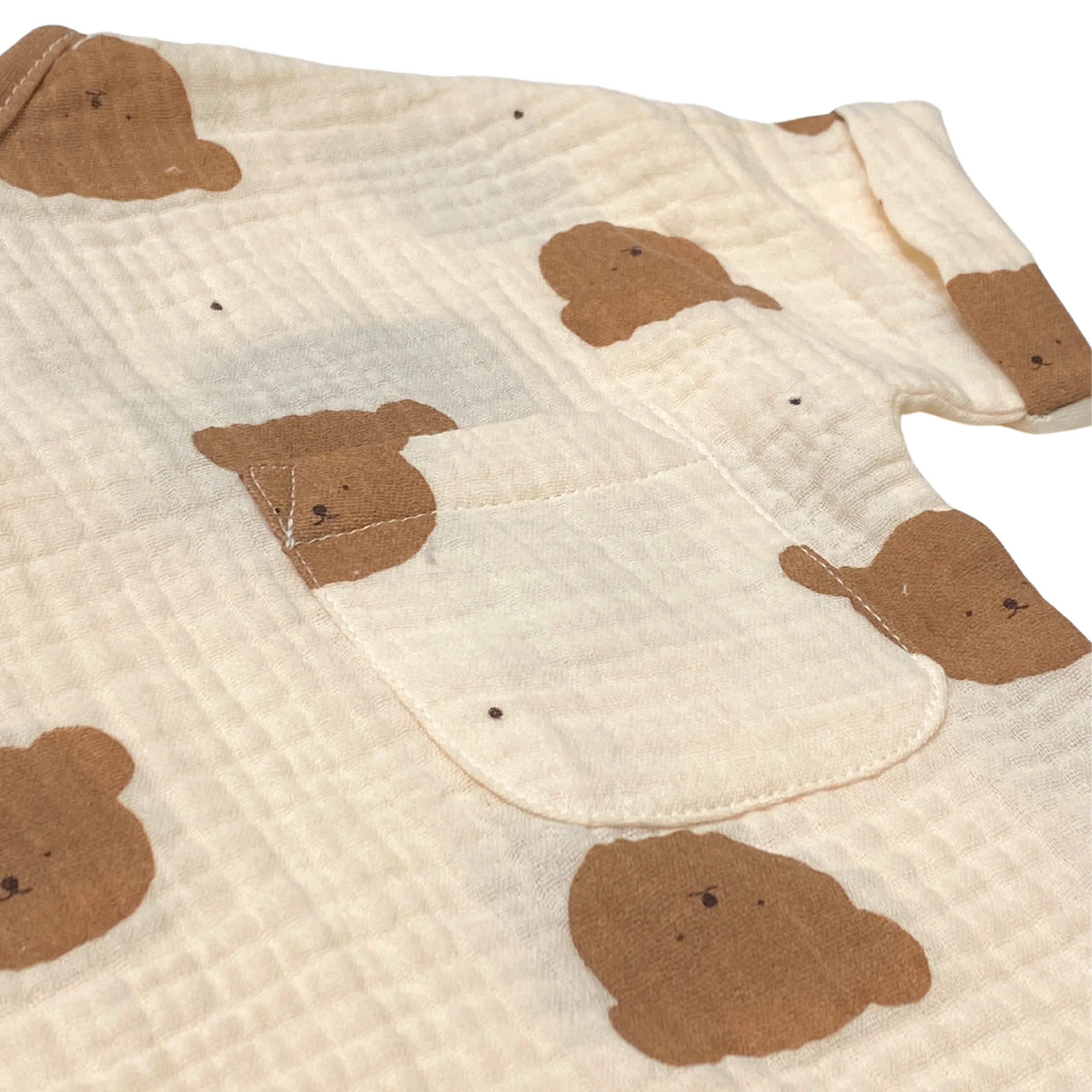 Teddy Bio-Baumwolle Muslin Kurzarmbody & T-Shirt Set