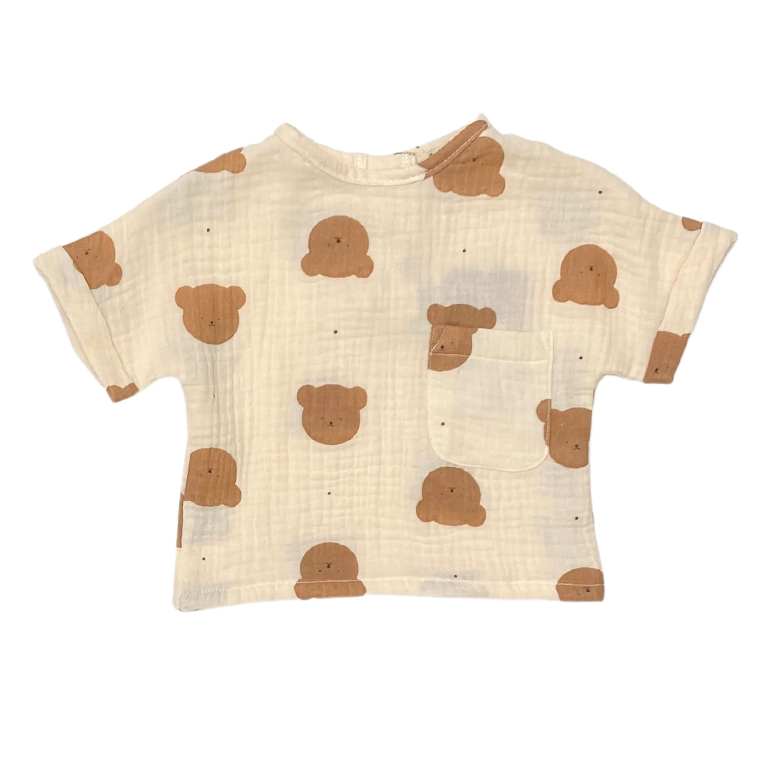 Teddy Bio-Baumwolle Muslin Kurzarmbody & T-Shirt Set