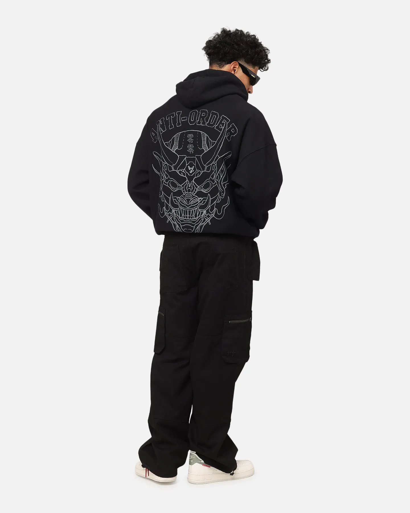 Die Anti-Order Akuma Boxy Hoodie Schwarz/Grau