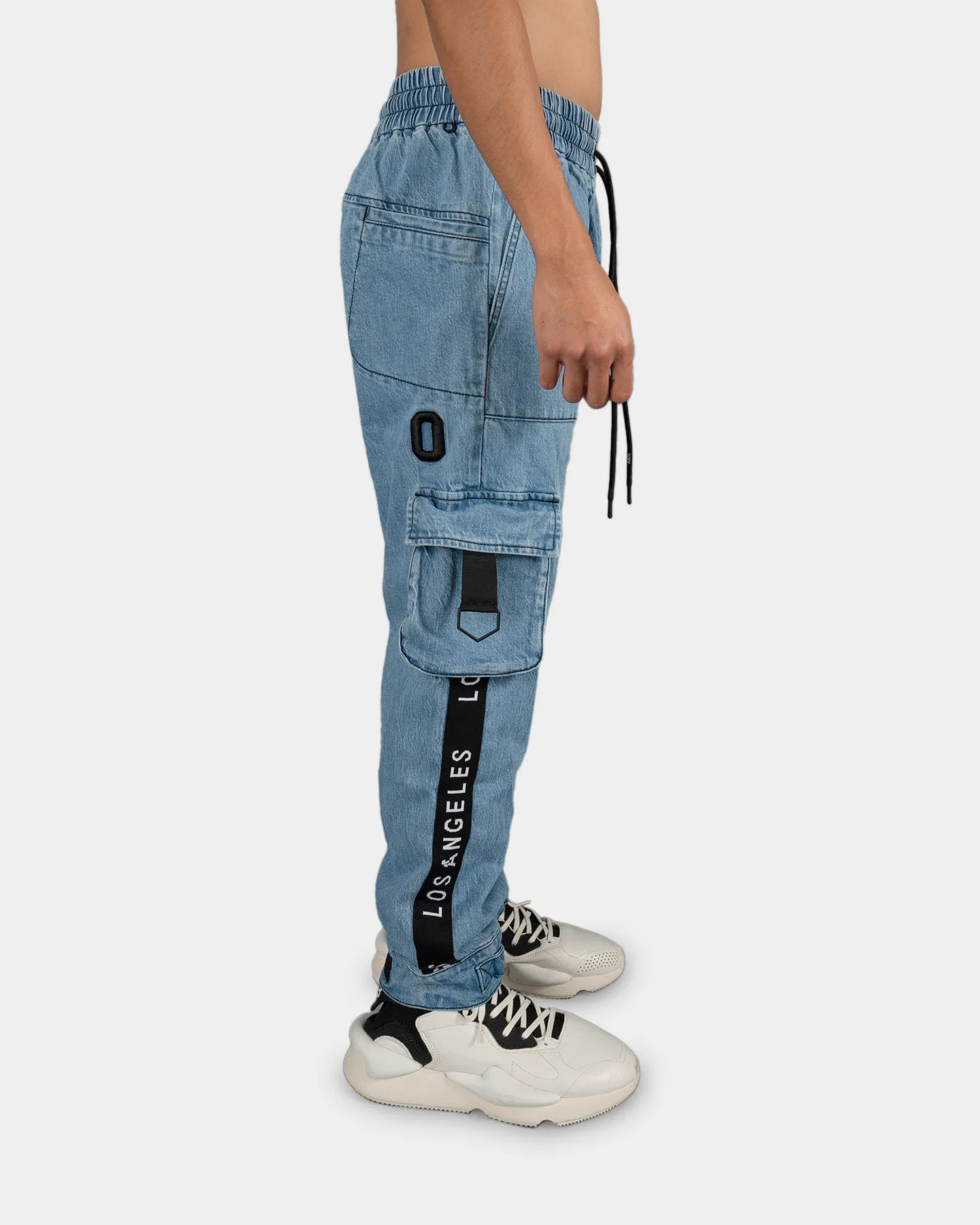 Die Anti Order LA Champion Denim Jogger Hellblau/Schwarz