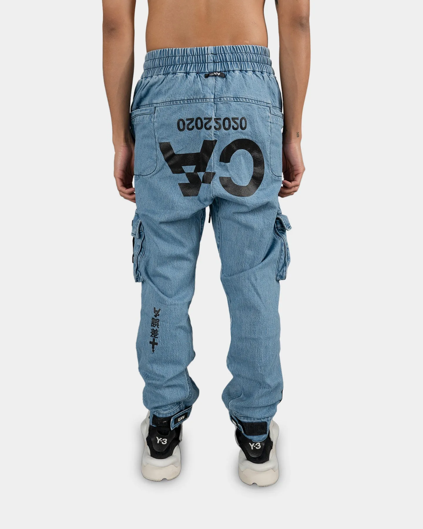 Die Anti Order LA Champion Denim Jogger Hellblau/Schwarz