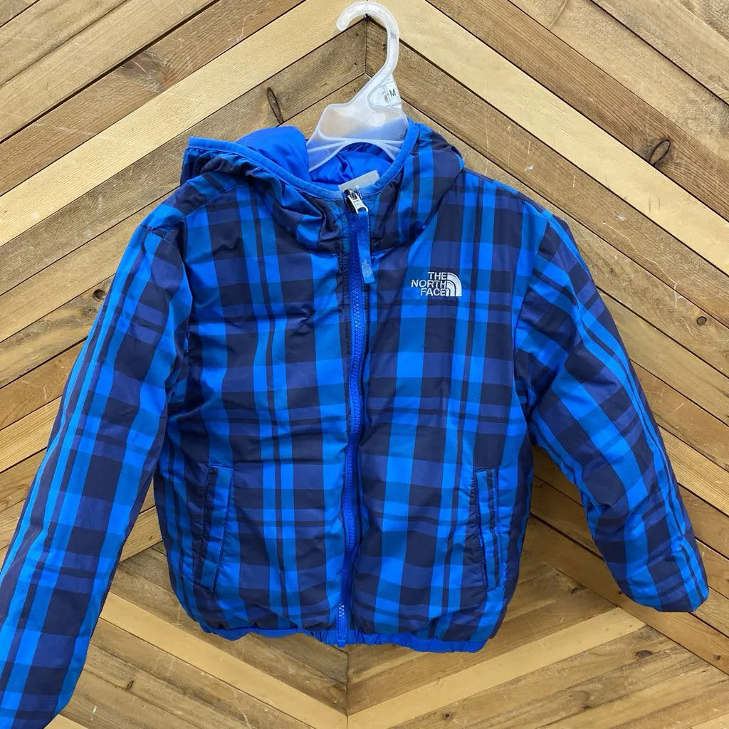 The North Face The North Face - Kinder Reversible Pufferjacke: Blau/Weiß/Schwarz-Kinder-SM