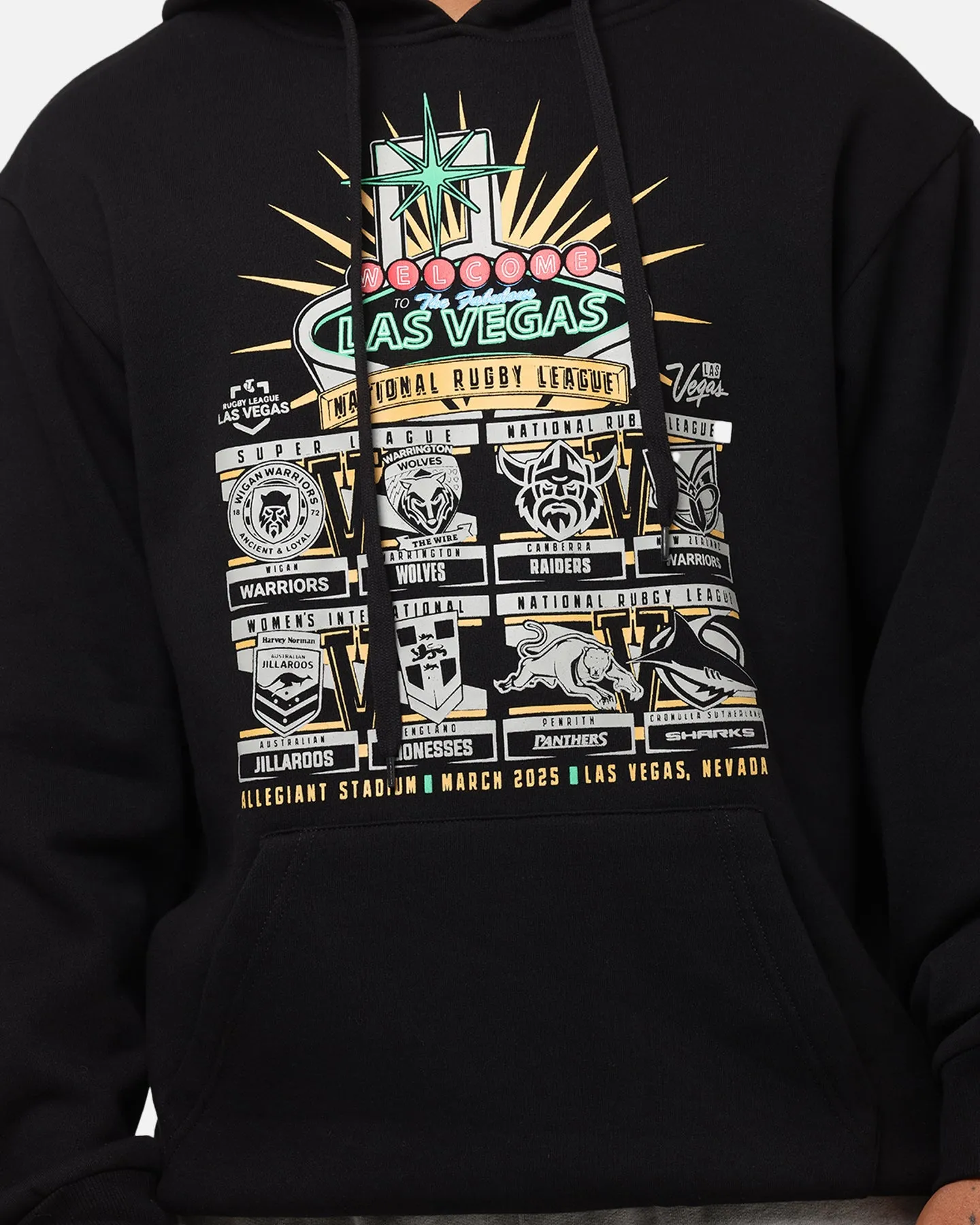Tidwell NRL 2025 Las Vegas Runde Sign Hoodie Schwarz