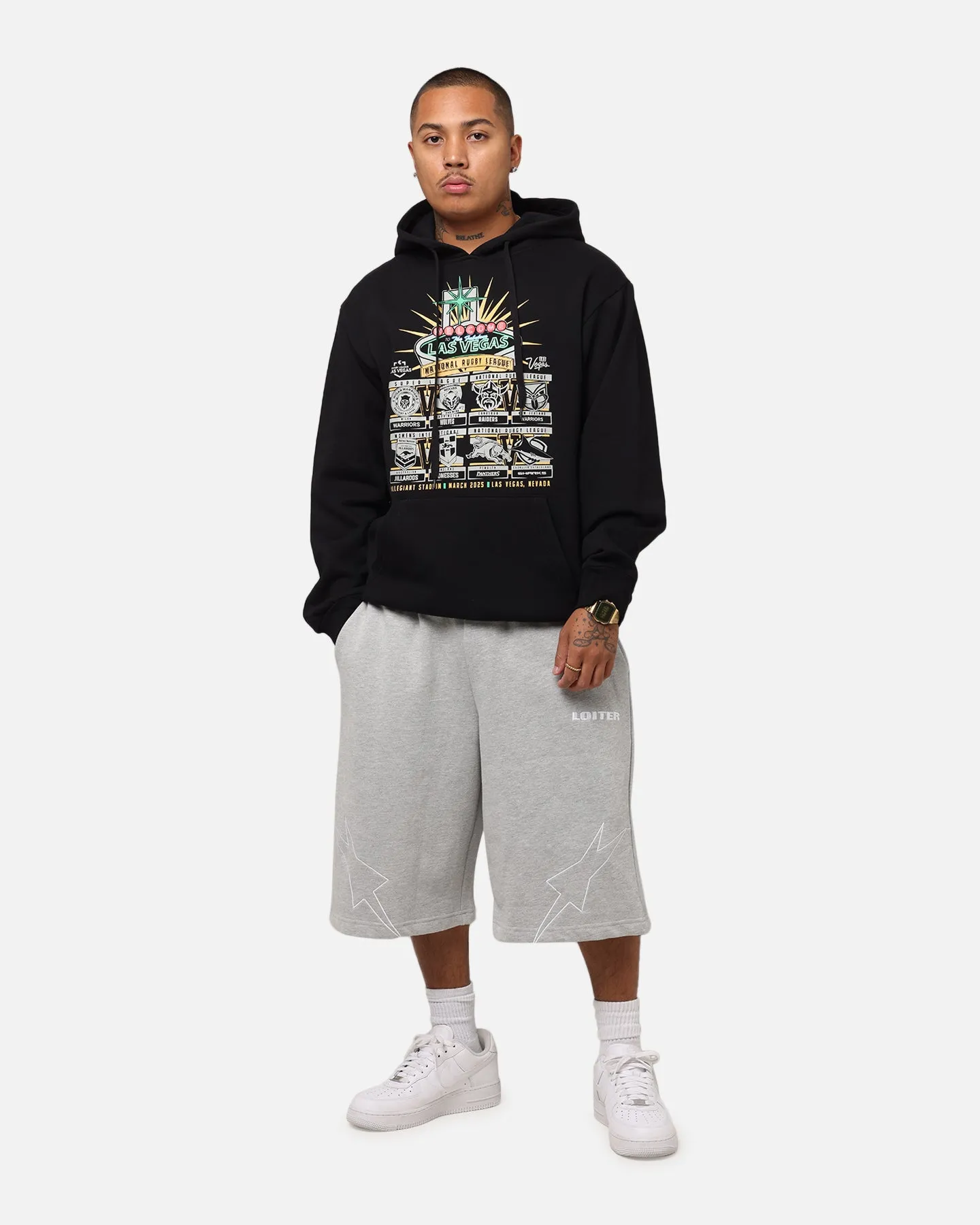 Tidwell NRL 2025 Las Vegas Runde Sign Hoodie Schwarz