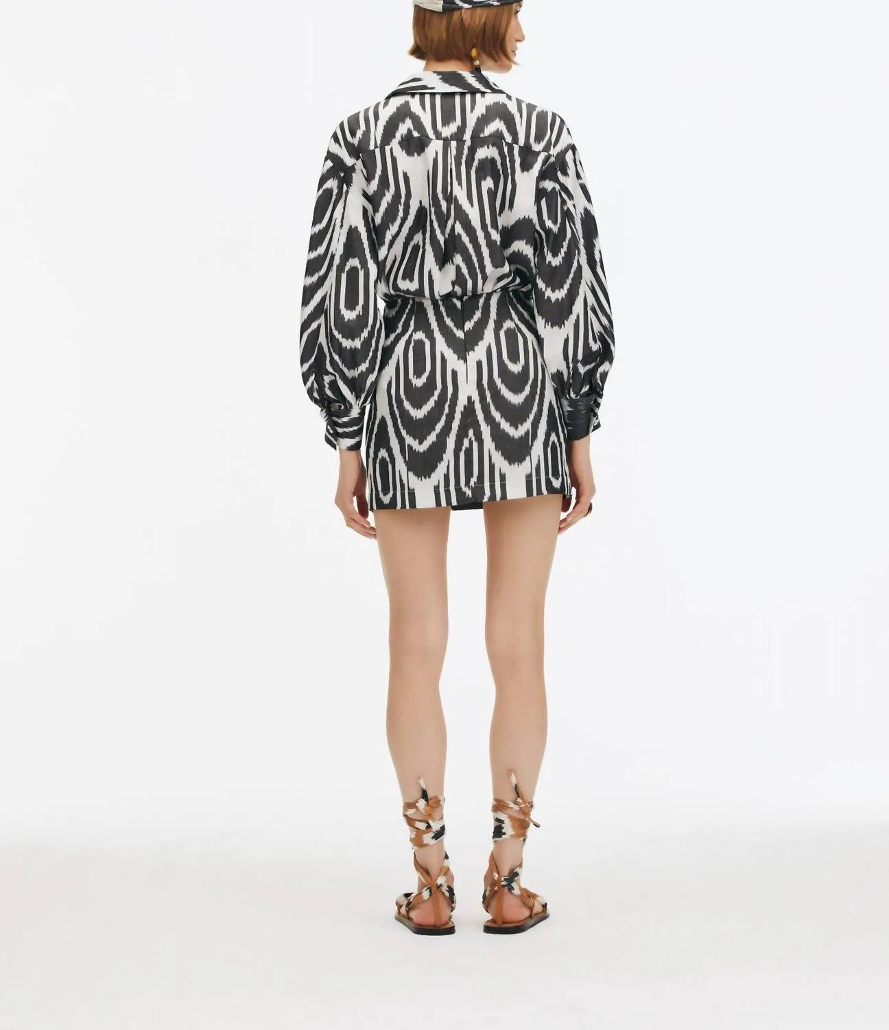 Tiril Rock in Schwarz-Weiß Zebra-Muster