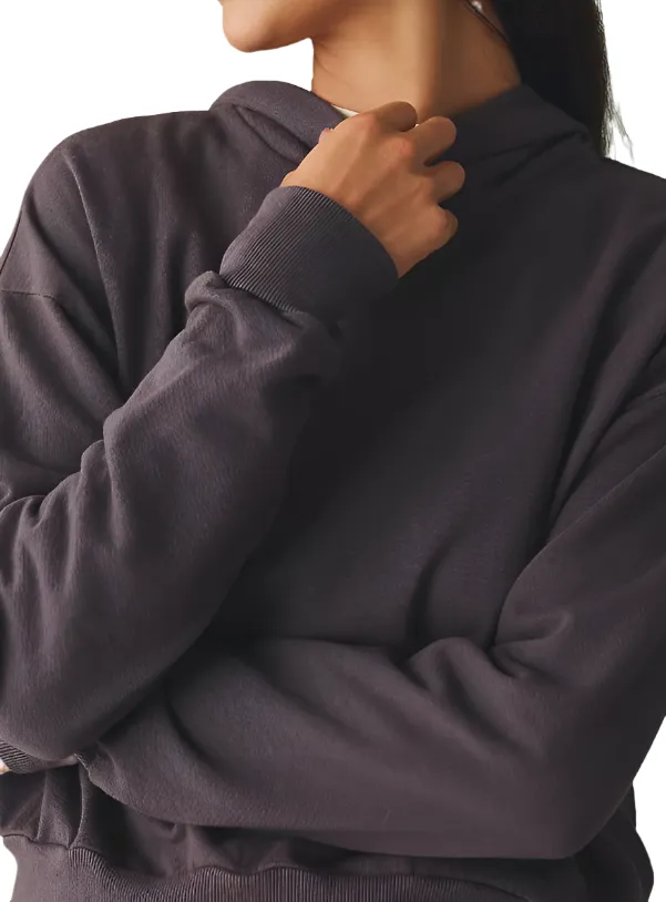TLA Crop Hoodie Übergröße