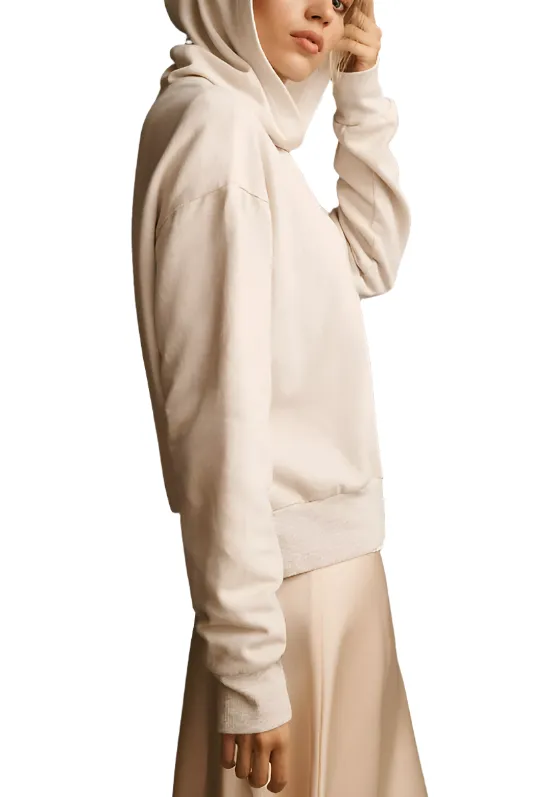 TLA Crop Hoodie Übergröße