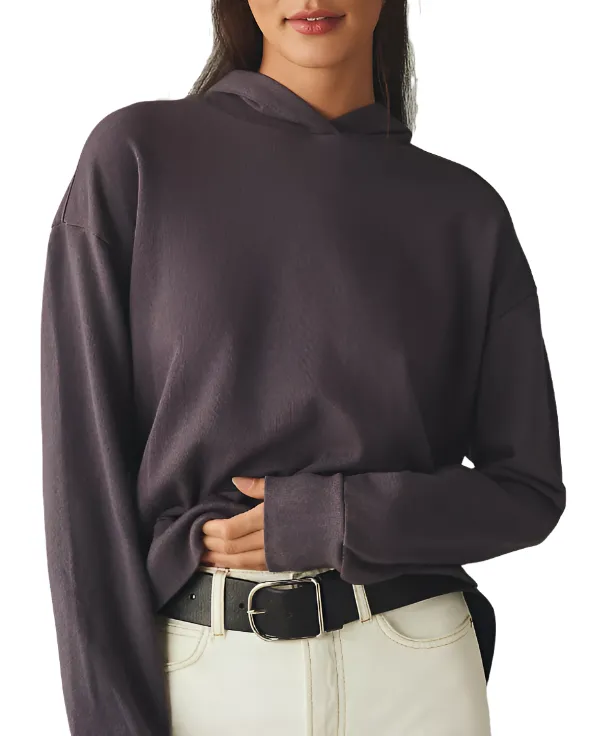 TLA Crop Hoodie Übergröße