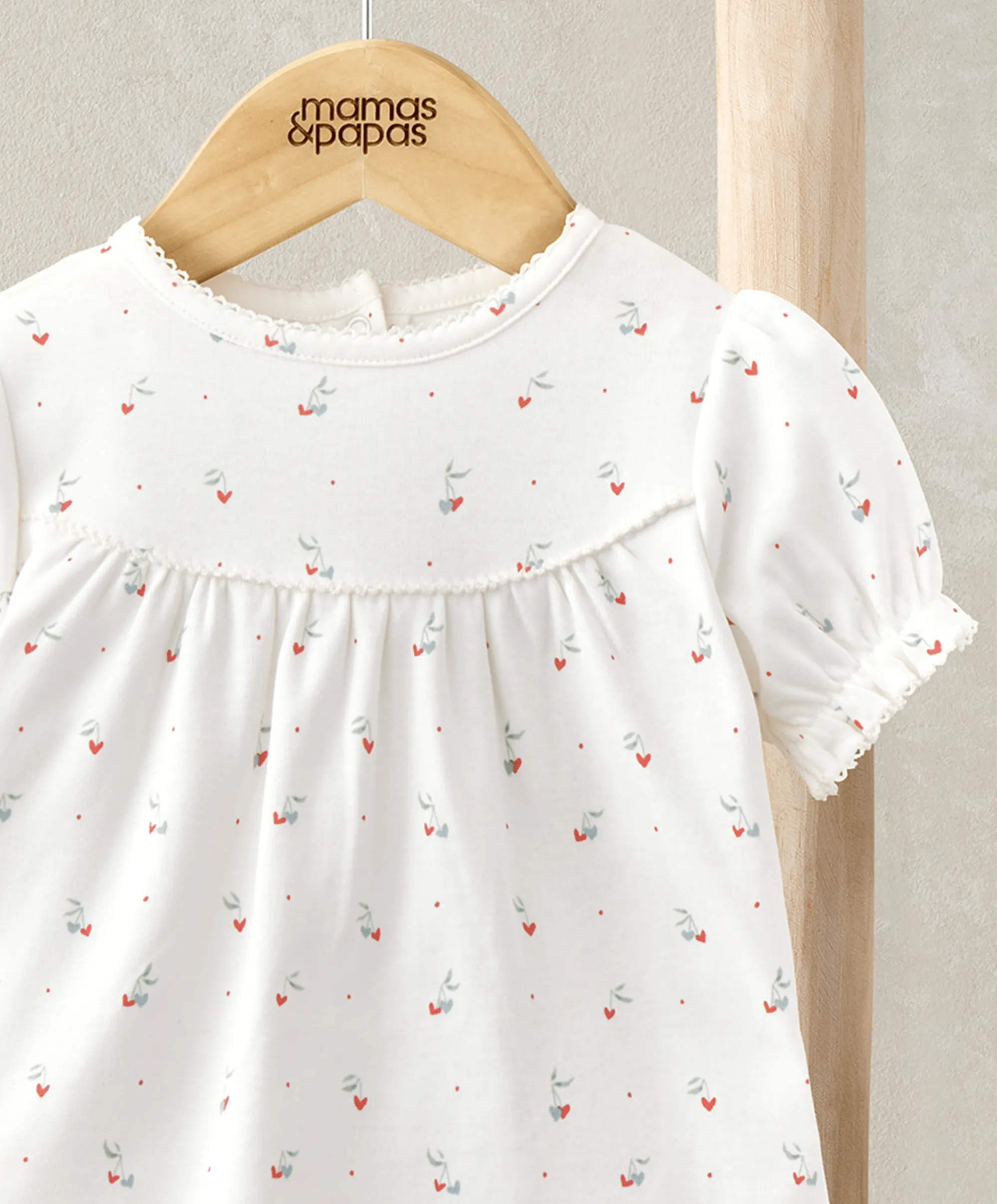 Oberteil & Shorts Set (2-teilig) - Kirschherzen Print Babykids Mamas & Papas