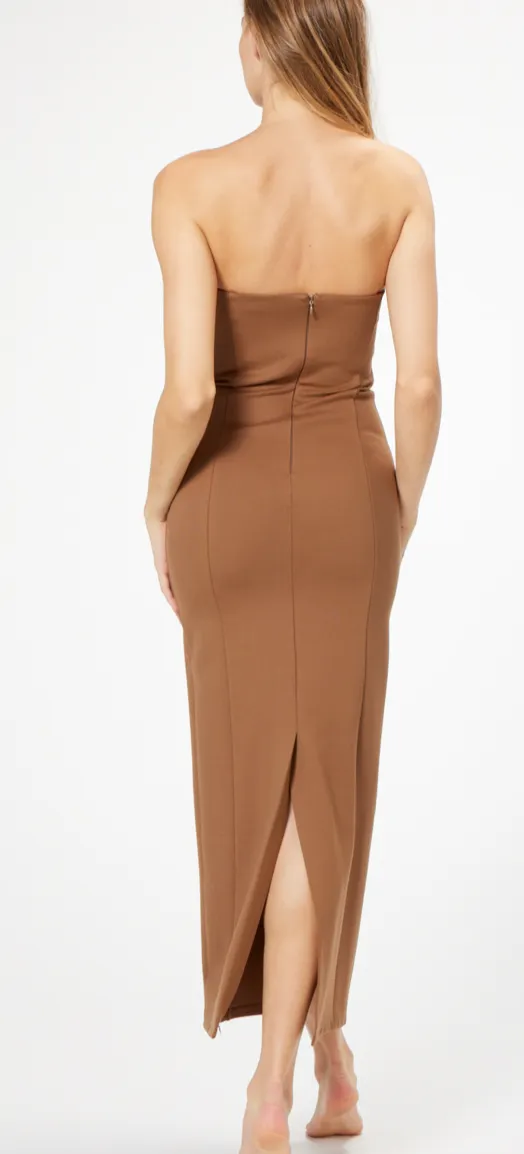 Braunes Röhrenkleid von Sophie Rue