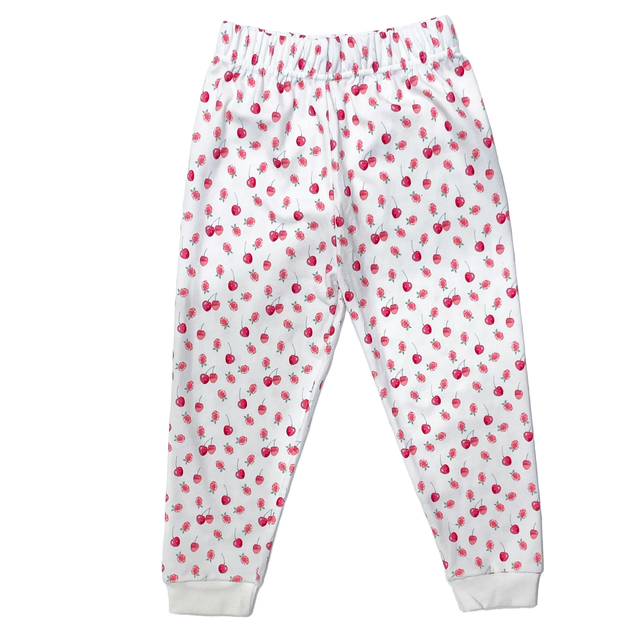 Zweiteiliger Pyjama-Satz Kirschen mit Himbeeren für Kinder
