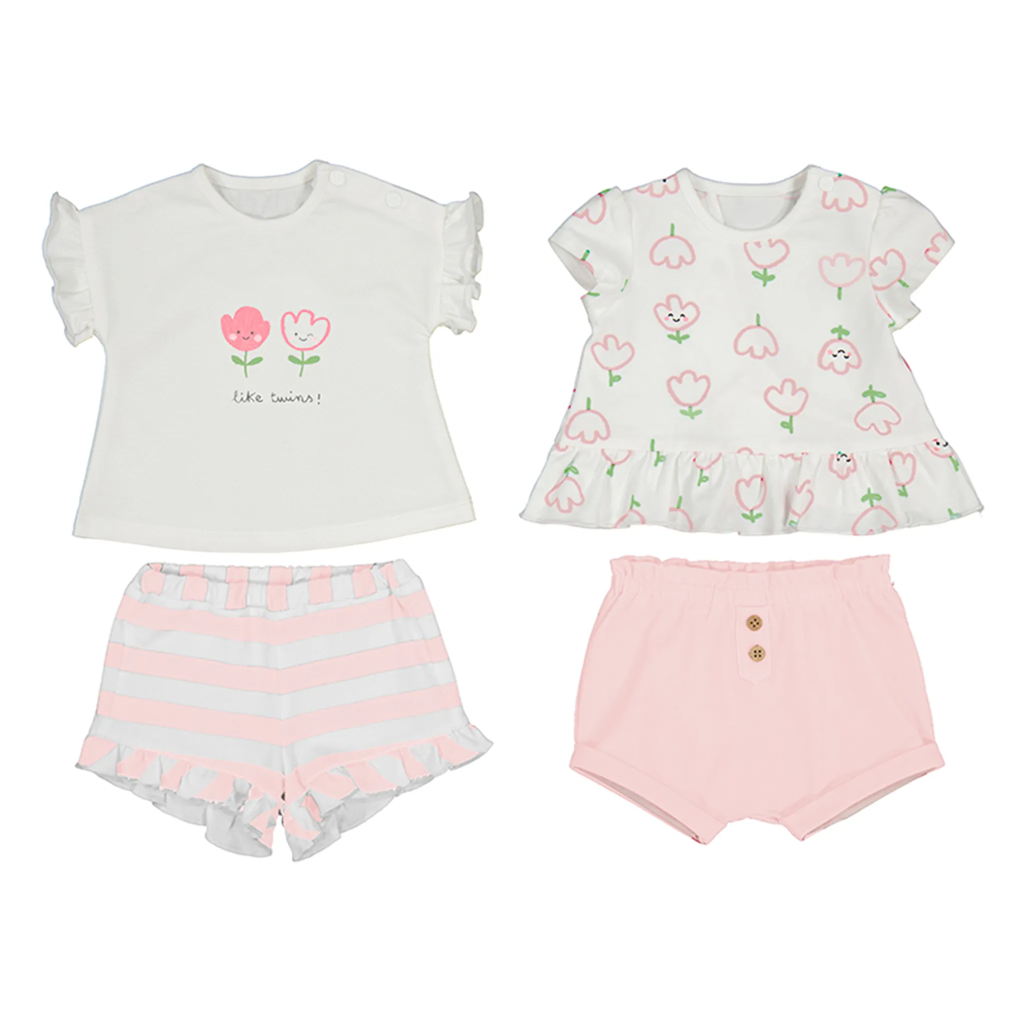 Zweiteiliges T-Shirt und Shorts Set