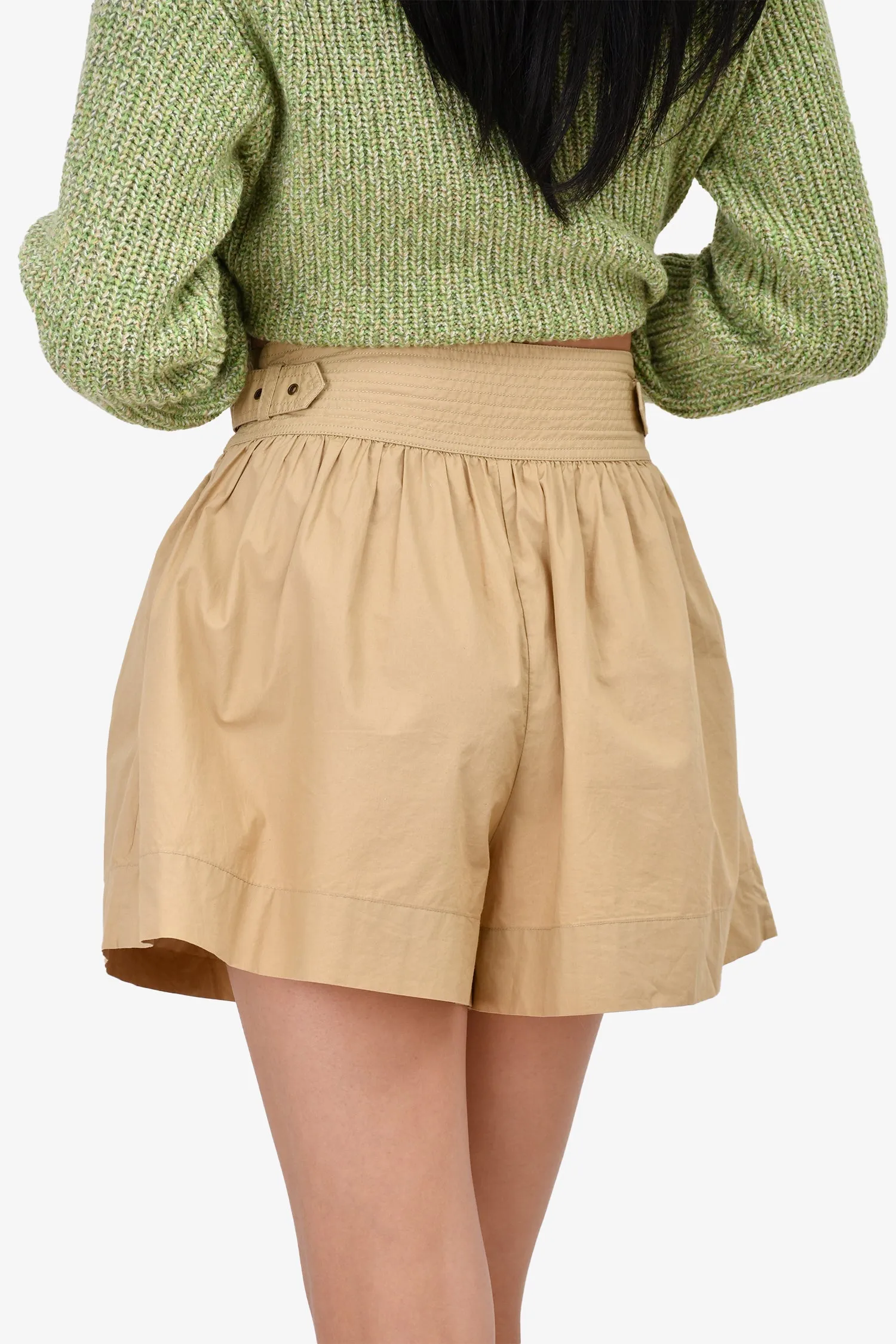 Ulla Johnson Beige Hochtaillierte Shorts Größe 2