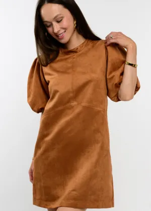 Uncle Frank Marigold Puff Sleeve Dress