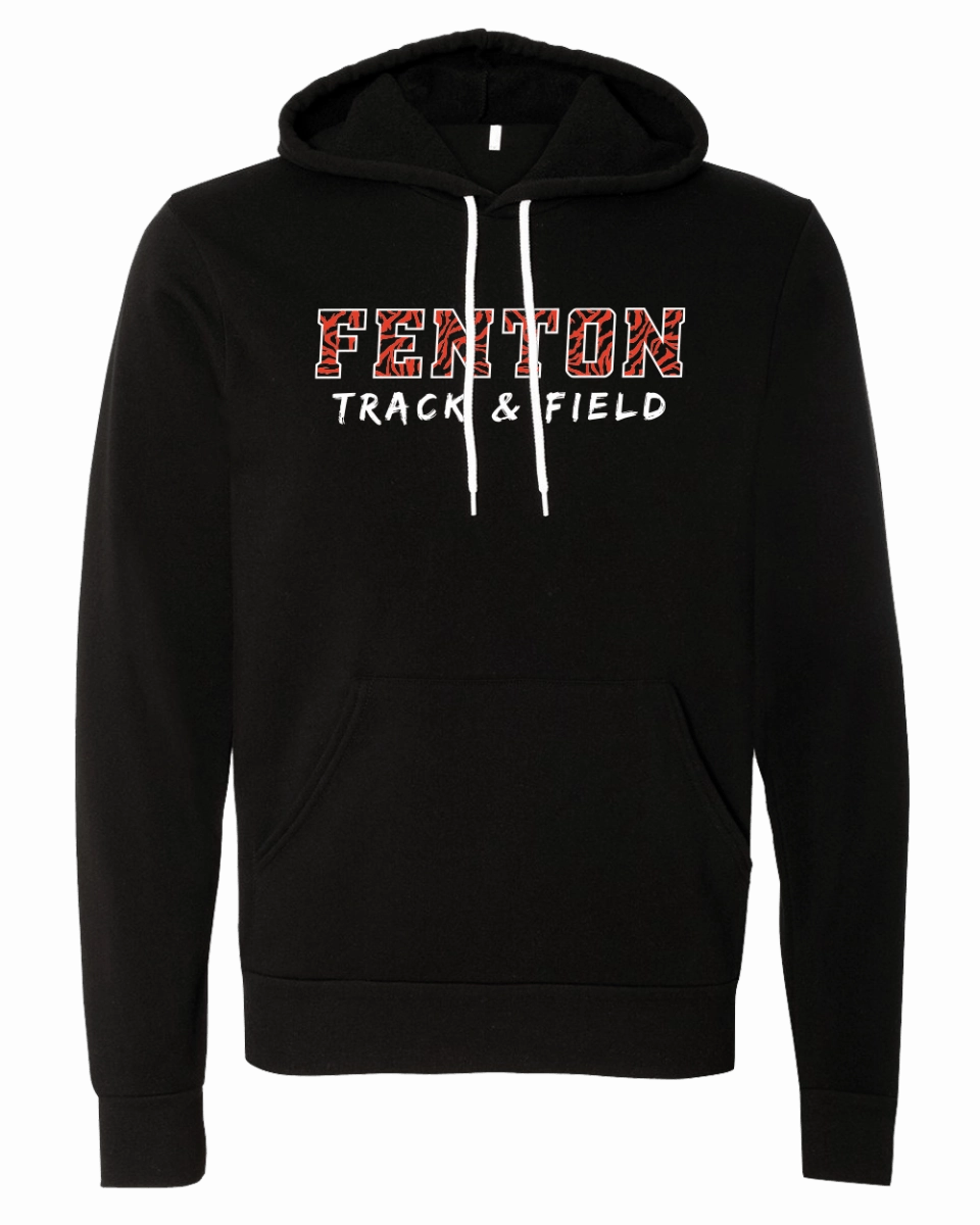 Unisex Sponge Fleece Pullover - Fenton Track & Field Stripes