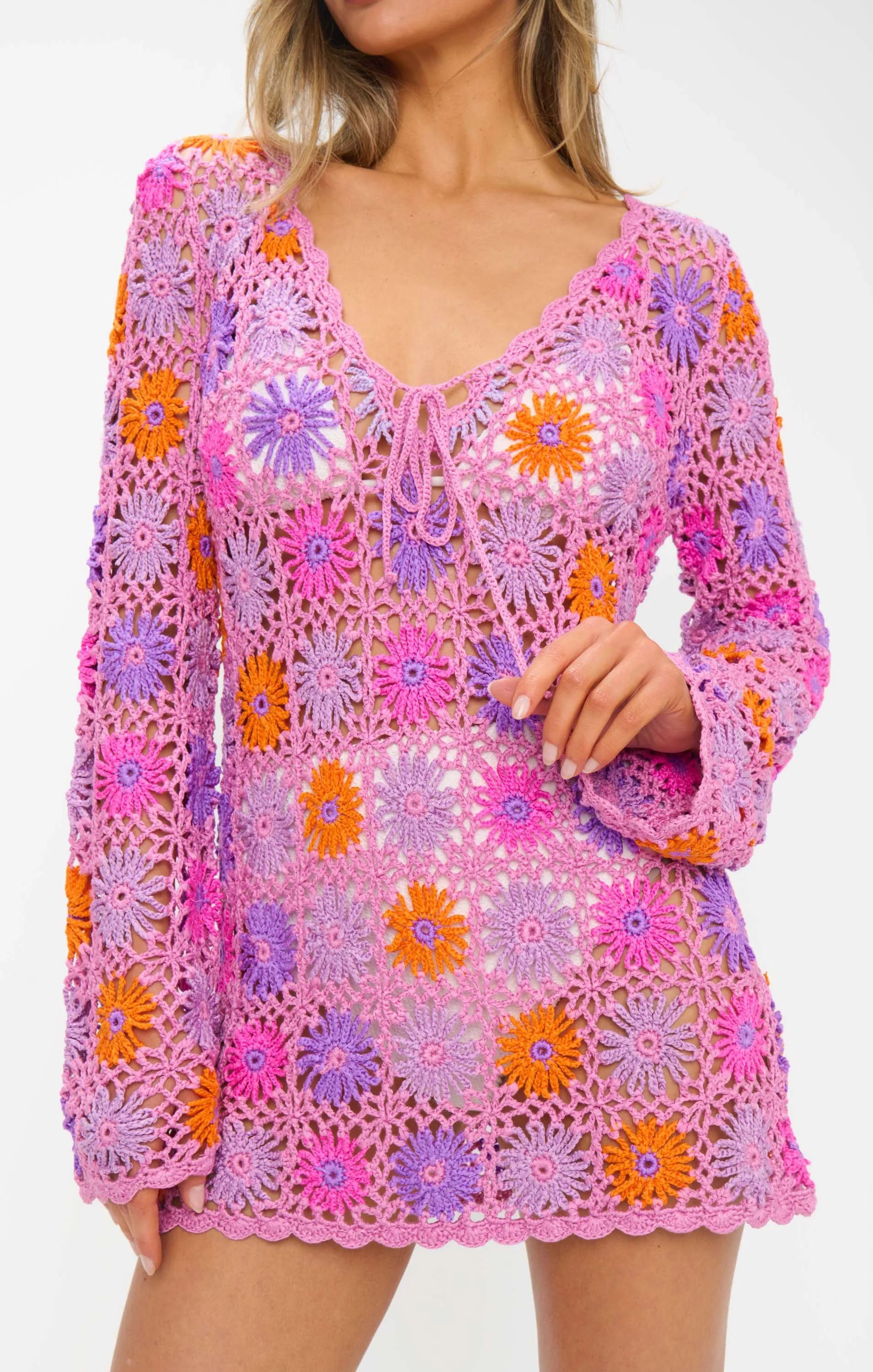 Vacay Mini Coverup ~ Fruchtpunsch Häkelarbeit