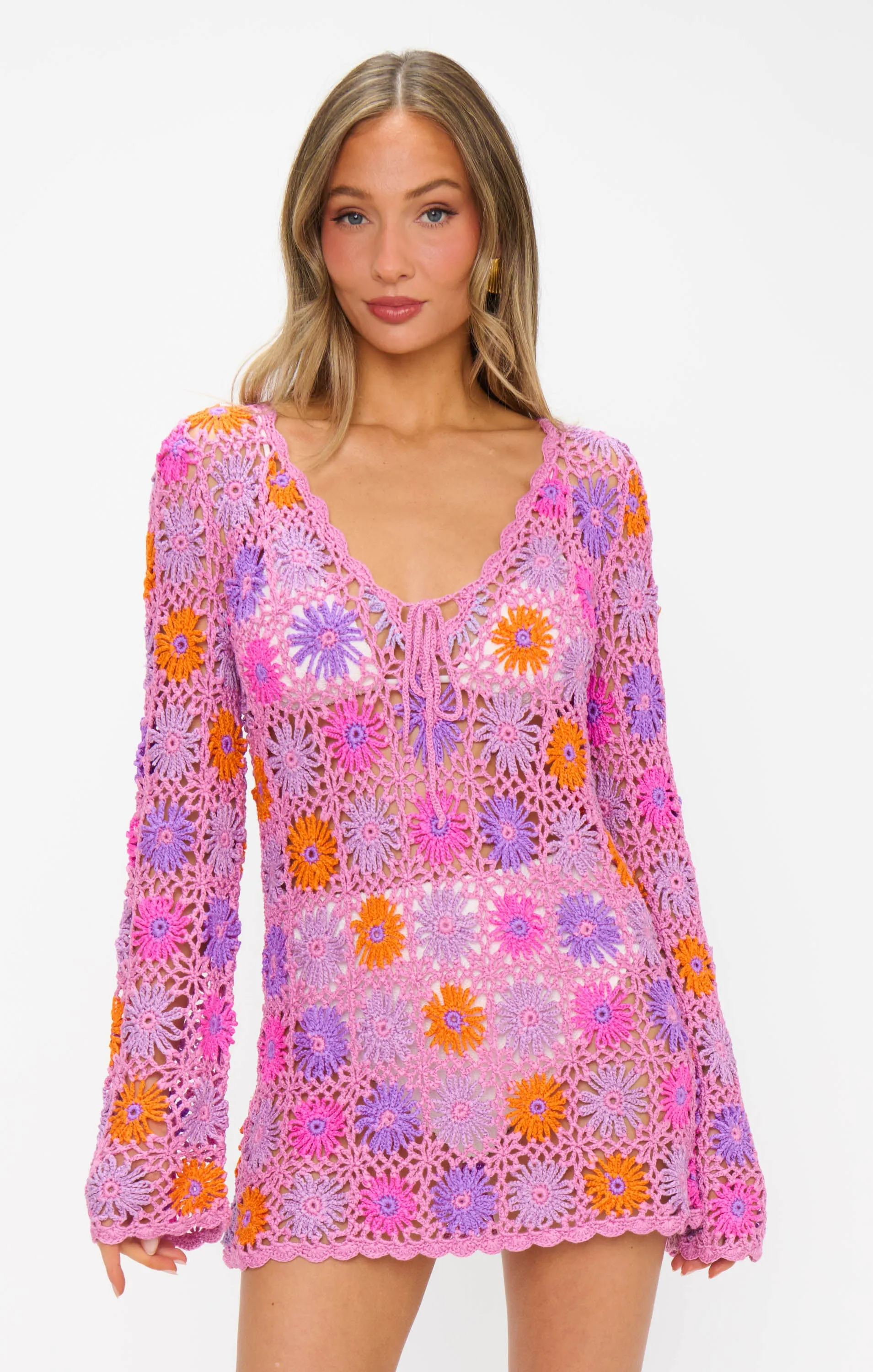 Vacay Mini Coverup ~ Fruchtpunsch Häkelarbeit