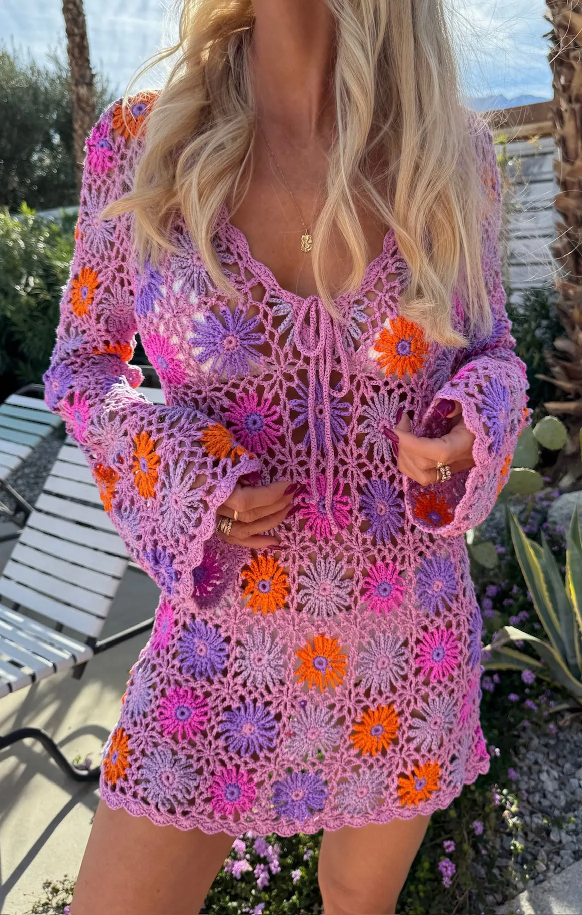 Vacay Mini Coverup ~ Fruchtpunsch Häkelarbeit